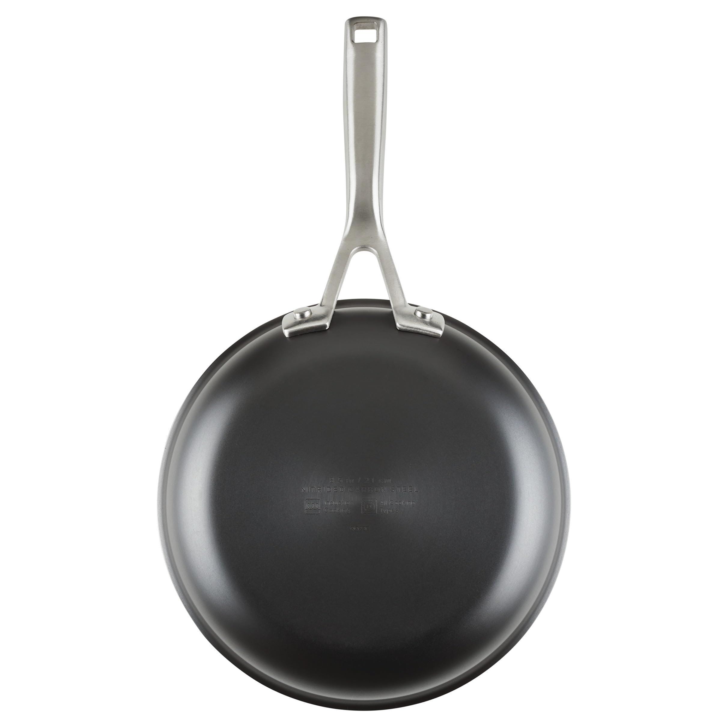 kitchenaid-nitro-carbon-steel-frying-pan-skillet-stainless-handle-8-5-inch-black image 7
