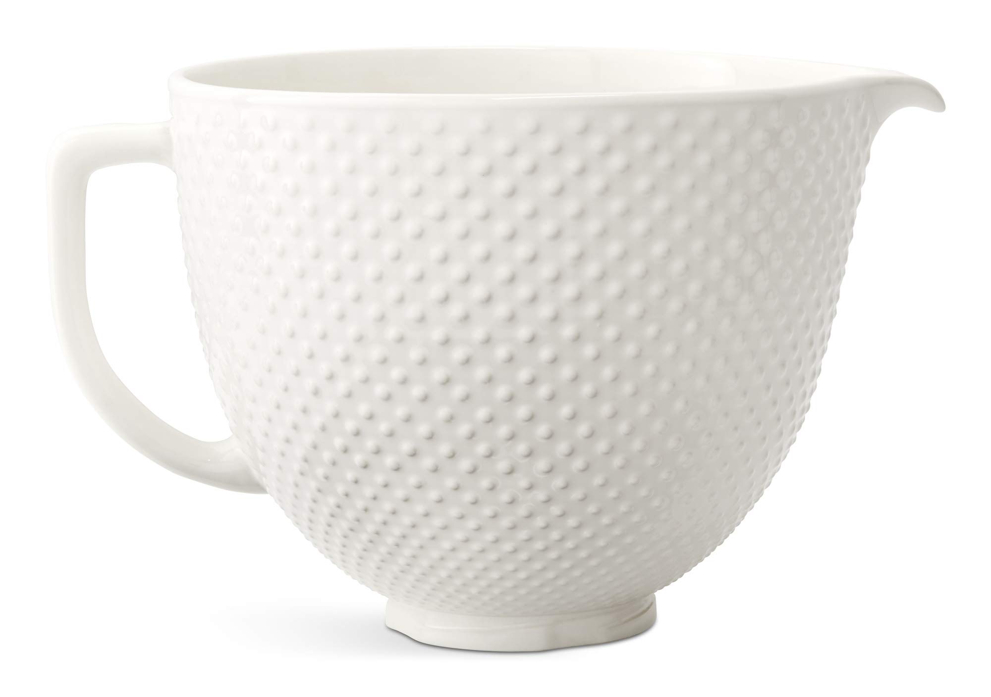 kitchenaid-5-quart-hobnail-ceramic-bowl-titanium-reinforced-fits-tilt-head-mixer image 1