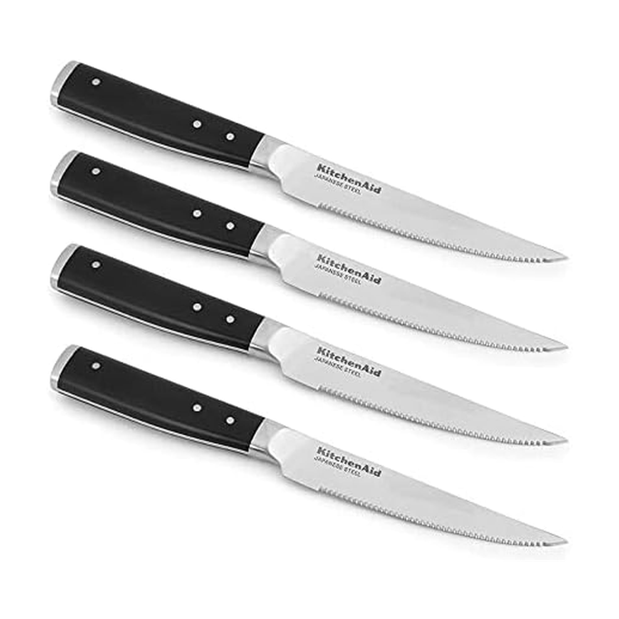 kitchenaid-gourmet-4-piece-forged-triple-rivet-steak-knife-set-4-5-inch-black image 1