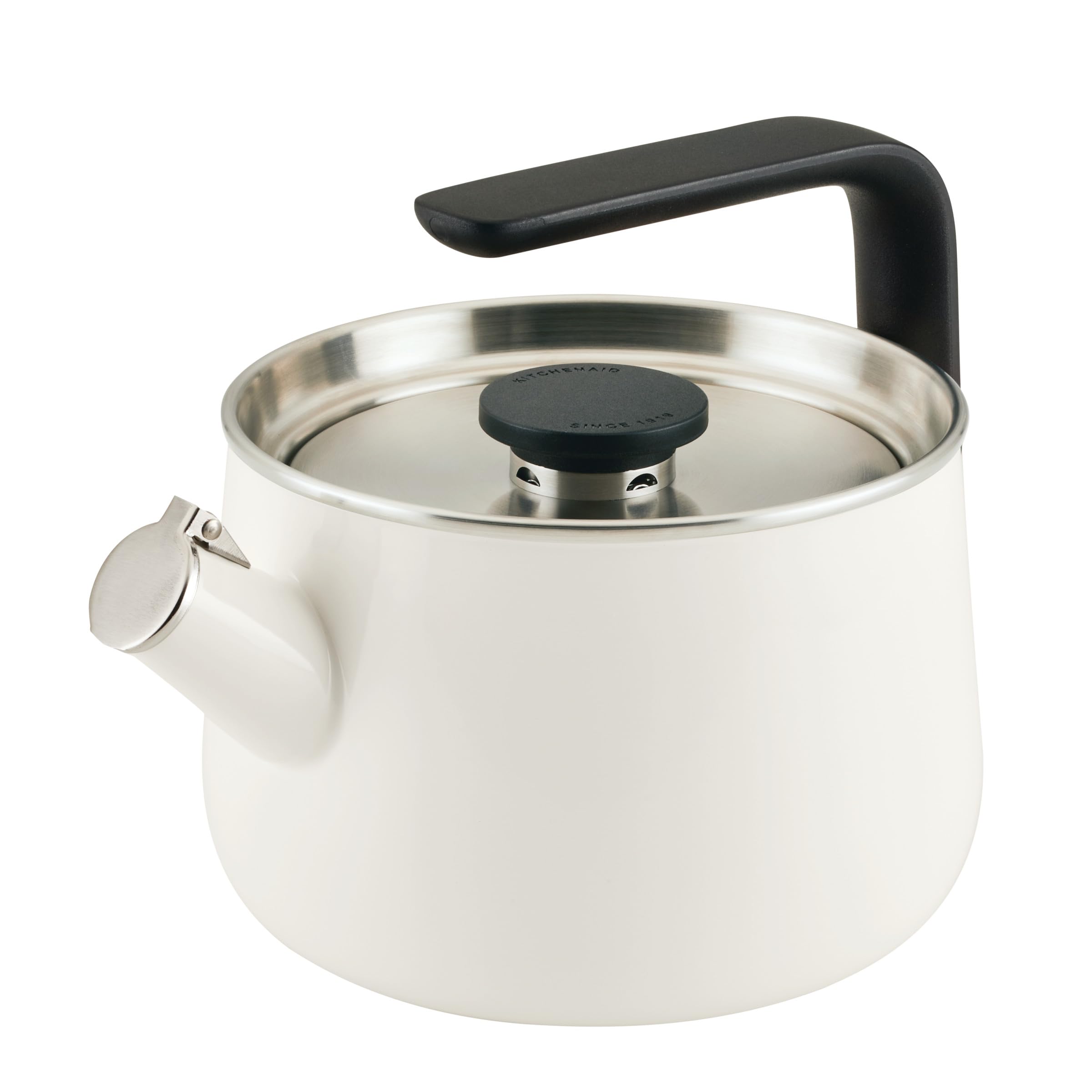 kitchenaid-enamel-on-steel-whistling-teakettle-2-quart-white image 1