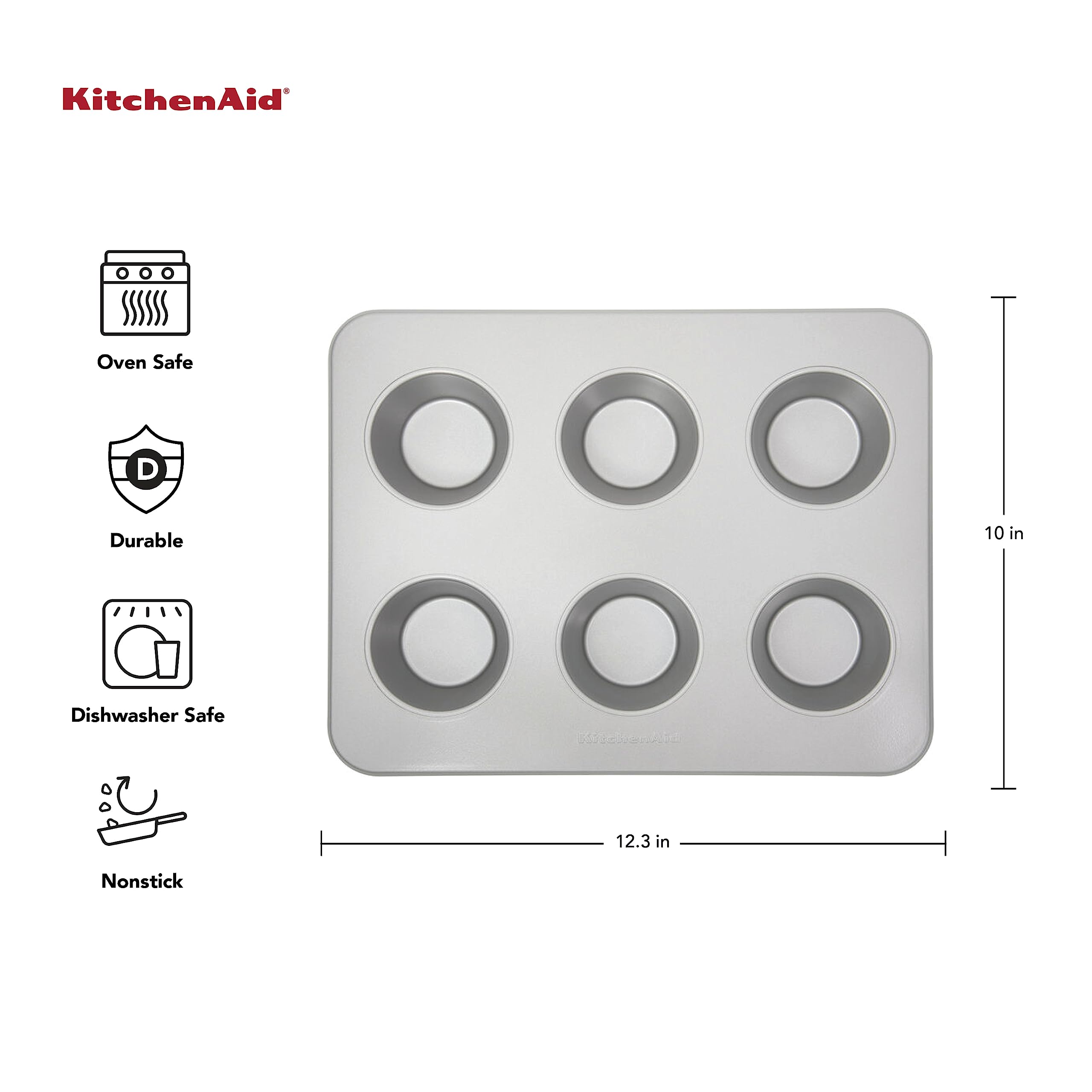 kitchenaid-countertop-oven-6-cup-muffin-pan-12-3-x-10-inch image 2