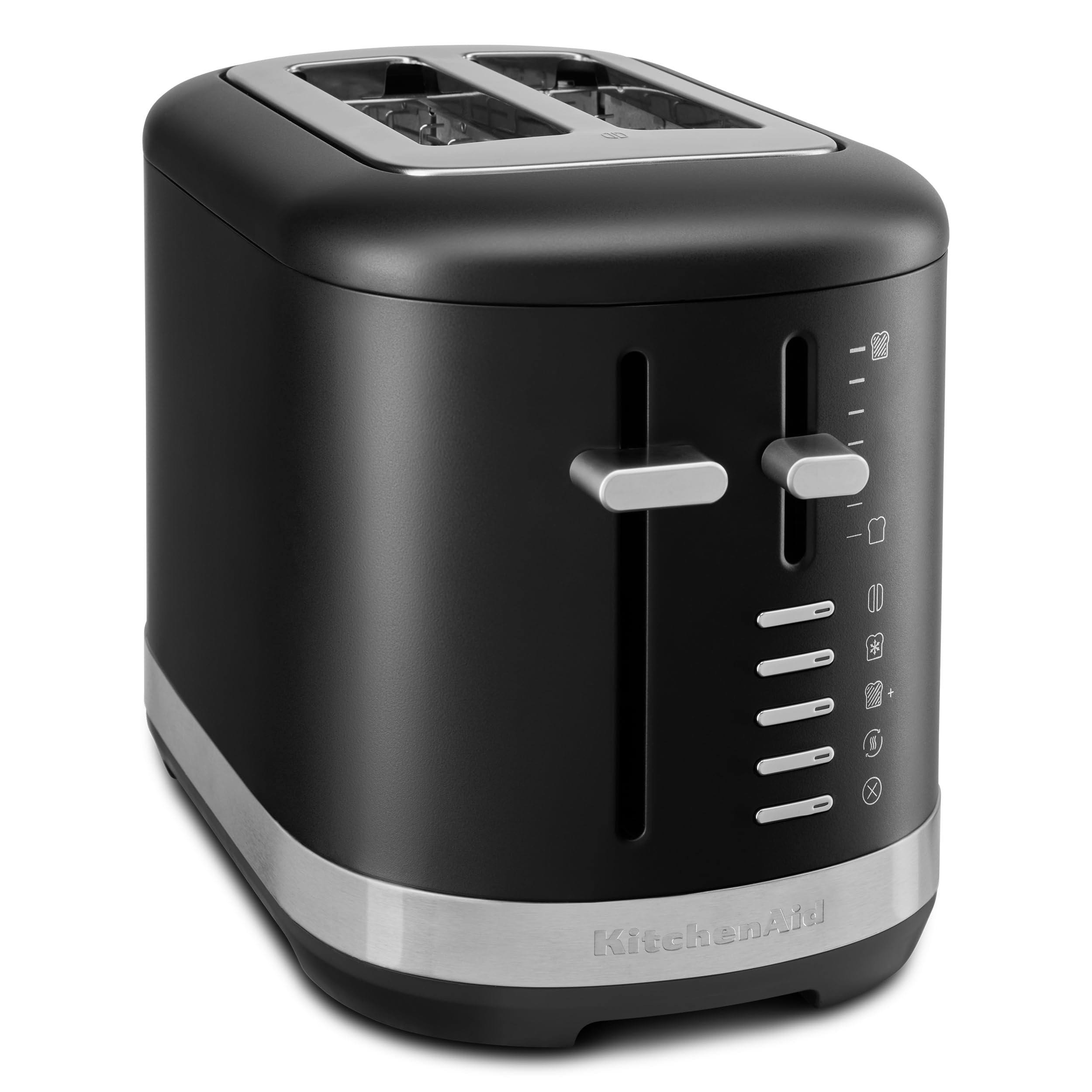 kitchenaid-2-slice-automatic-toaster-with-extra-wide-slots-black-matte-model-kmt image 1