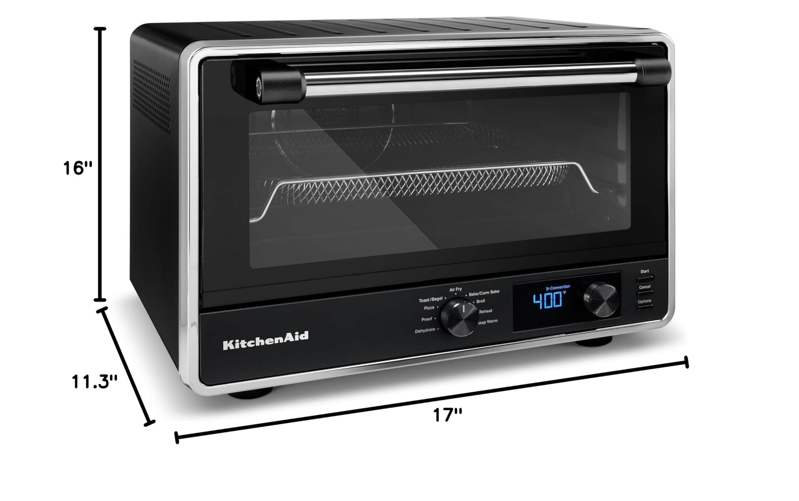 kitchenaid-digital-countertop-oven-with-air-fry-pizza-stone-kco128bm-black-matte image 8