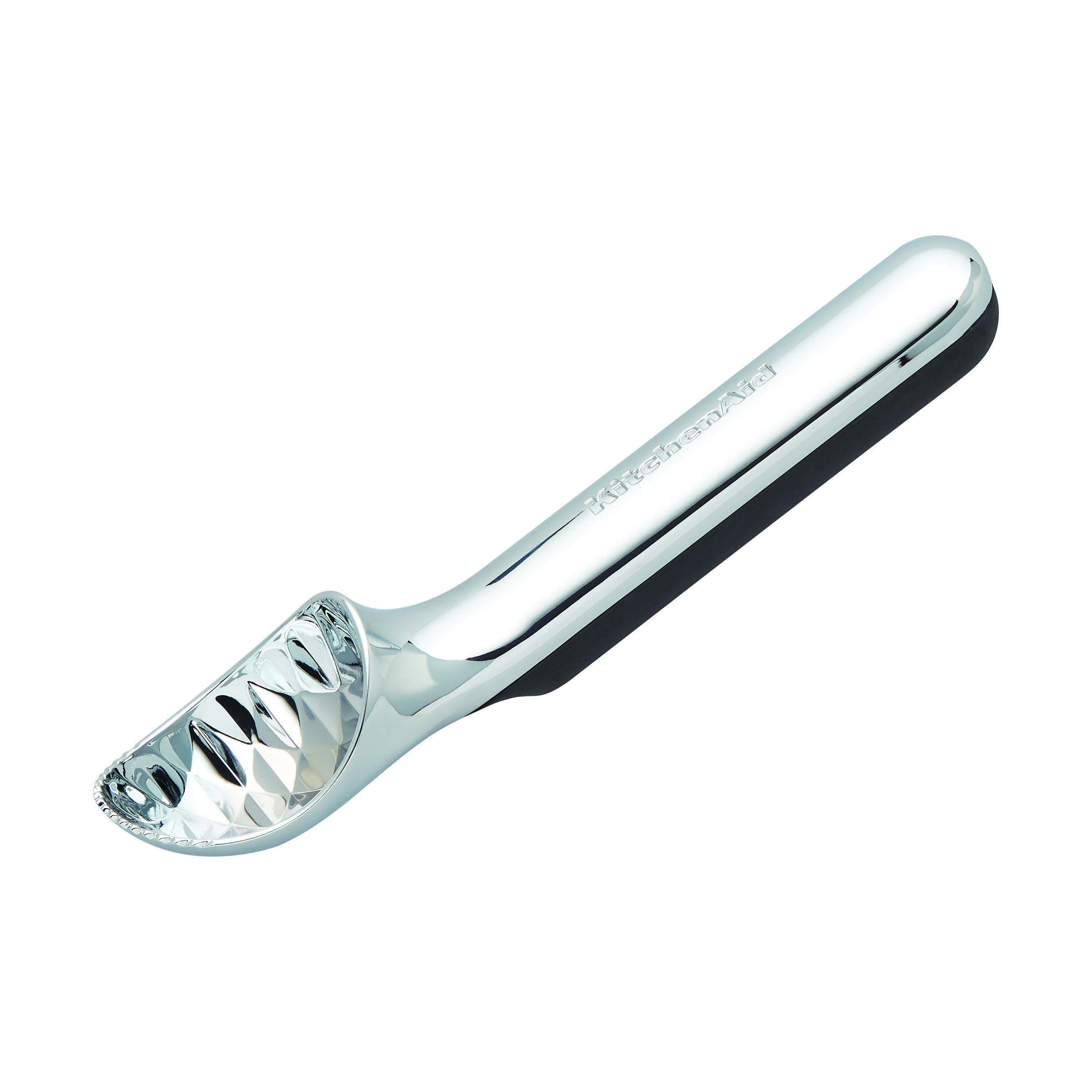 kitchenaid-no-mess-ice-cream-scoop-onyx-black-serrated-edge-ergonomic-handle image 2