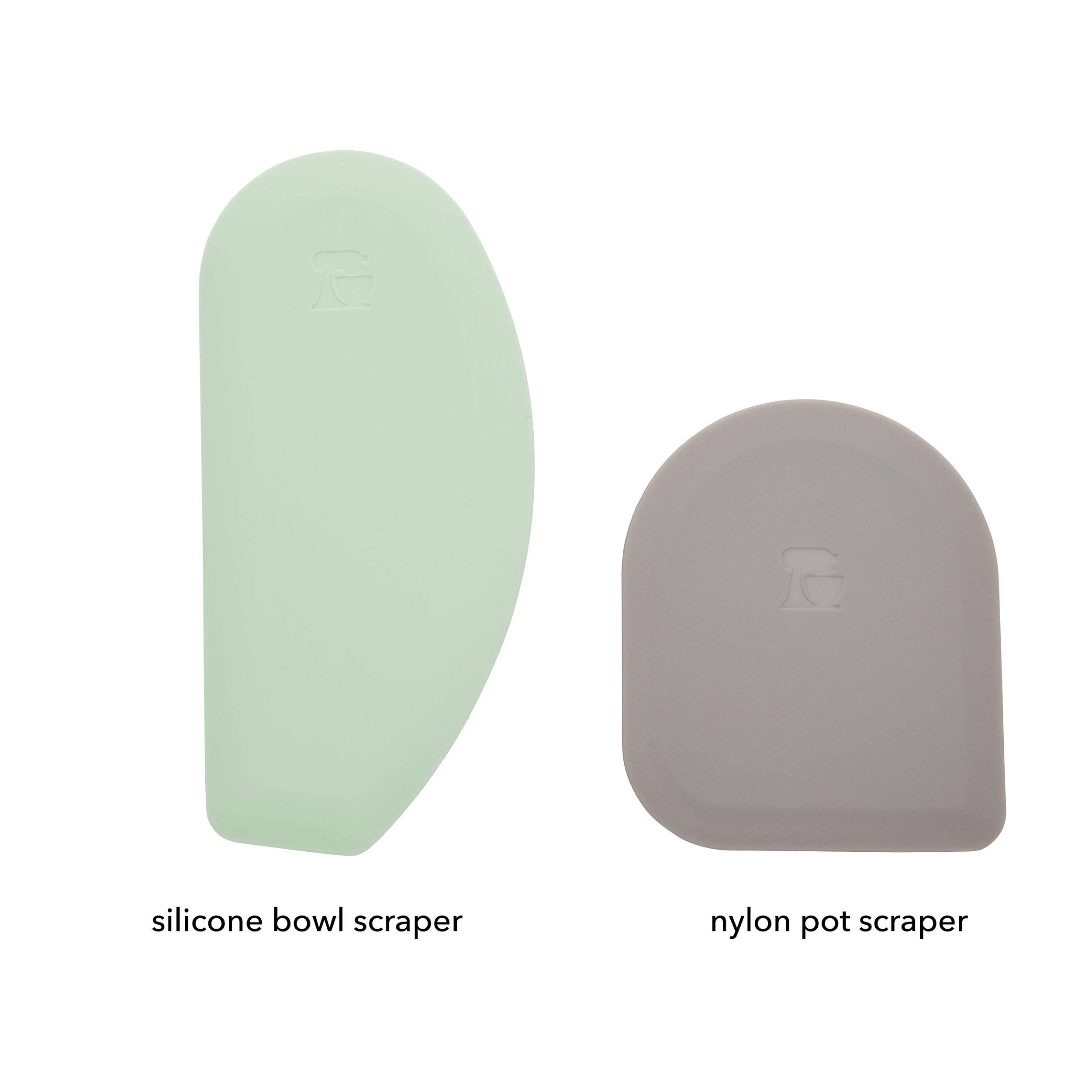 kitchenaid-gourmet-bowl-scraper-and-pan-scraper-set-2-piece-pistachio-storm-grey image 2