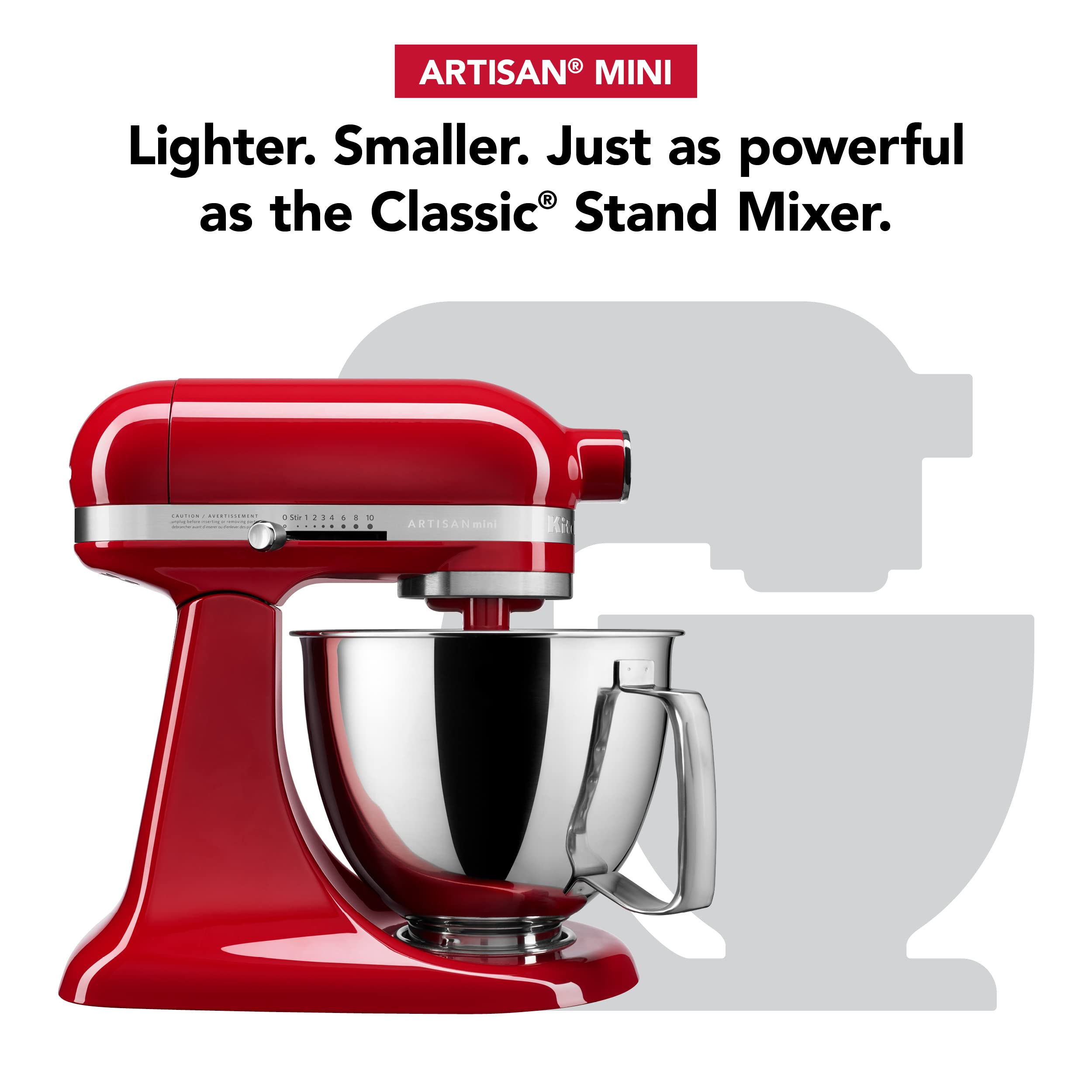 kitchenaid-artisan-mini-3-5-quart-tilt-head-stand-mixer-empire-red-model-ksm3316 image 2