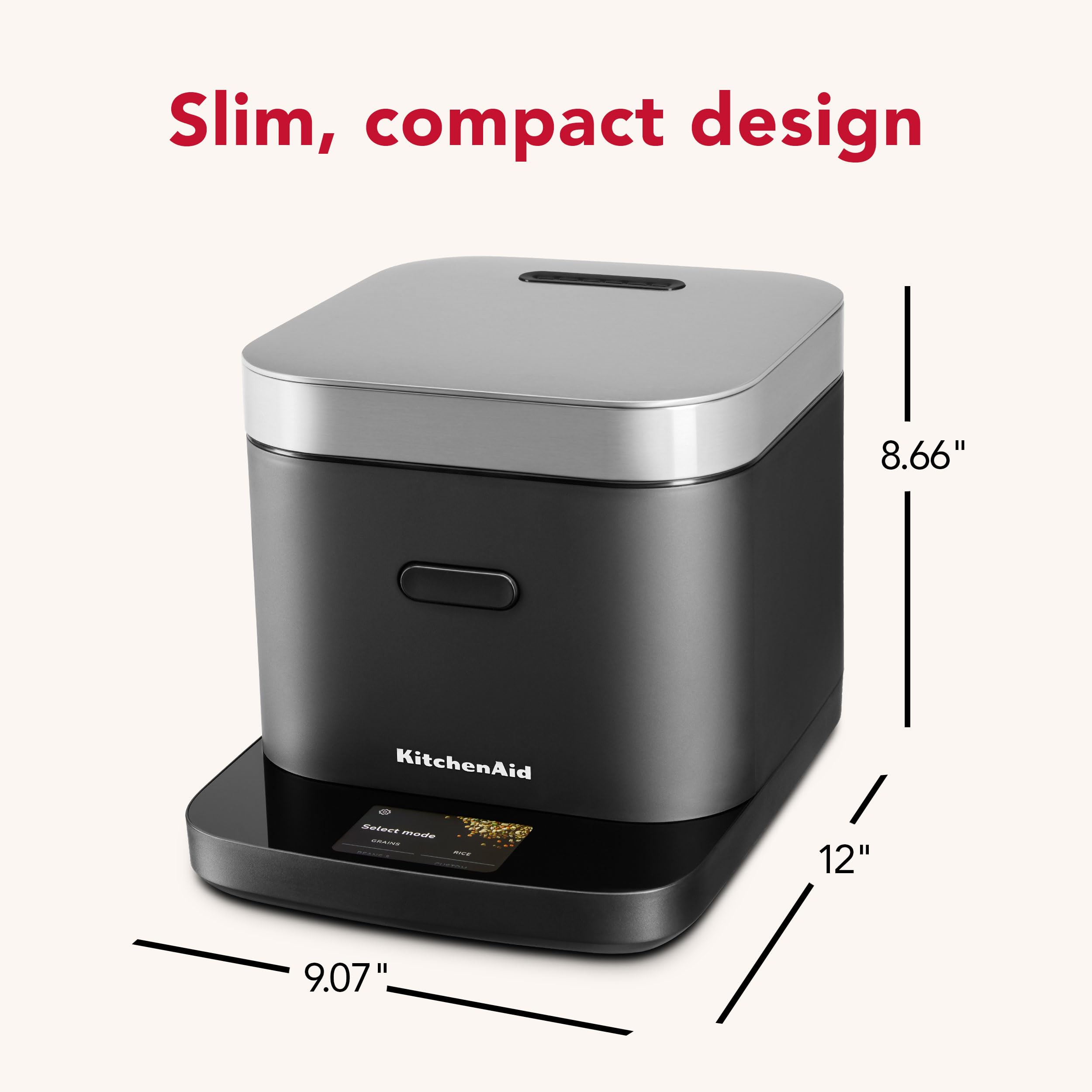 kitchenaid-compact-8-cup-grain-and-rice-cooker-with-automatic-sensing-and-integr image 7