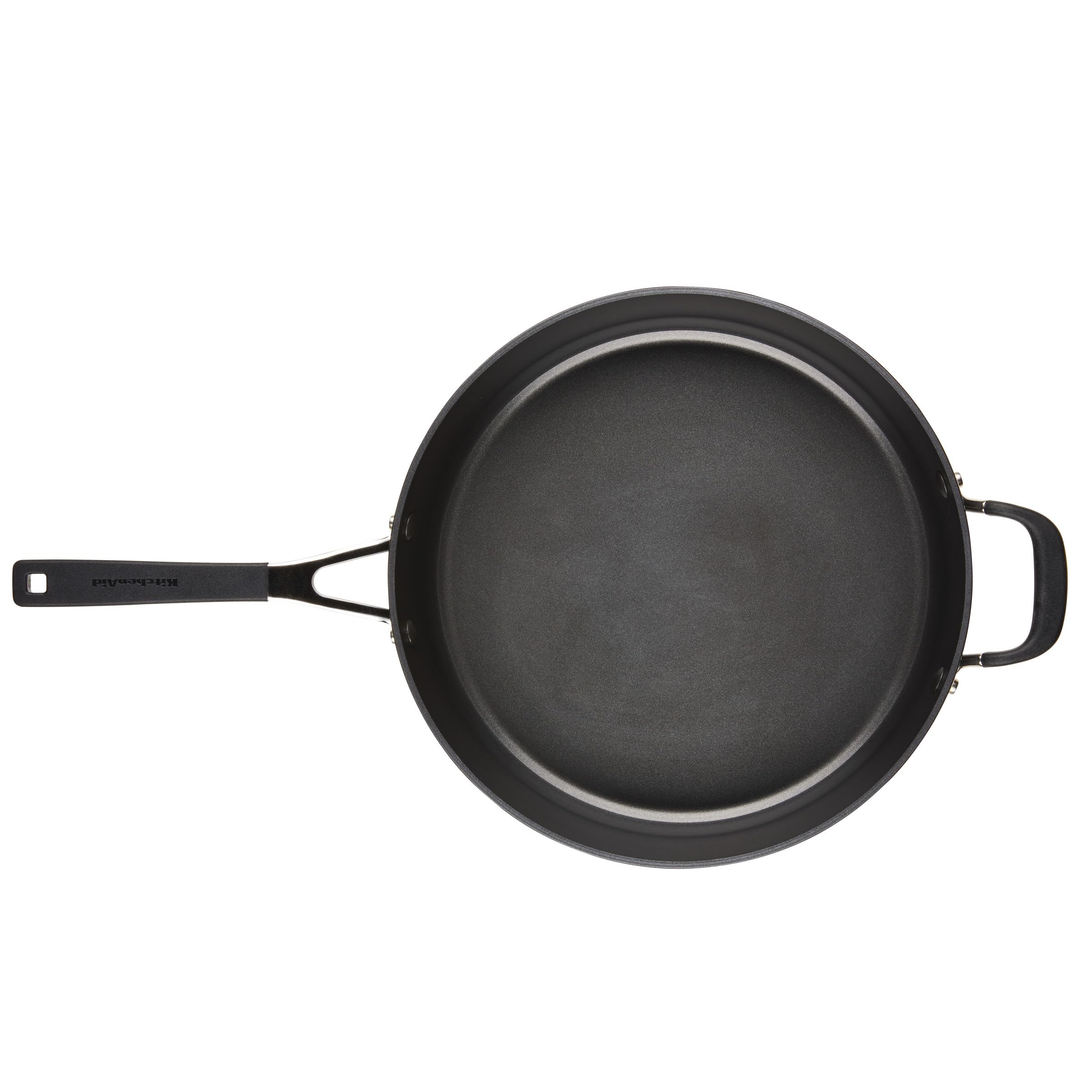 kitchenaid-hard-anodized-nonstick-saute-pan-with-tempered-glass-lid-silicone-gri image 8