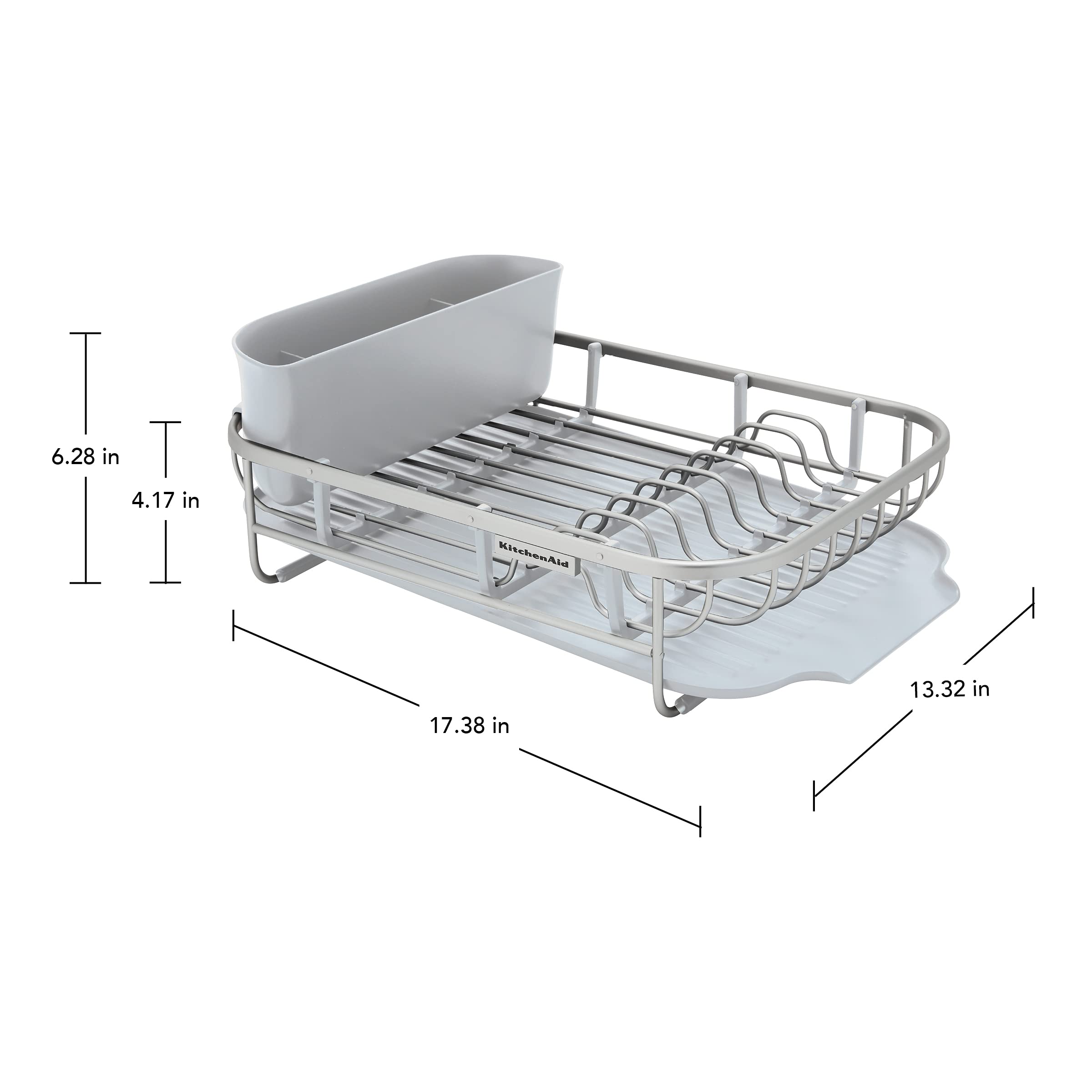 kitchenaid-aluminum-dish-rack-16-06-inch-white image 2
