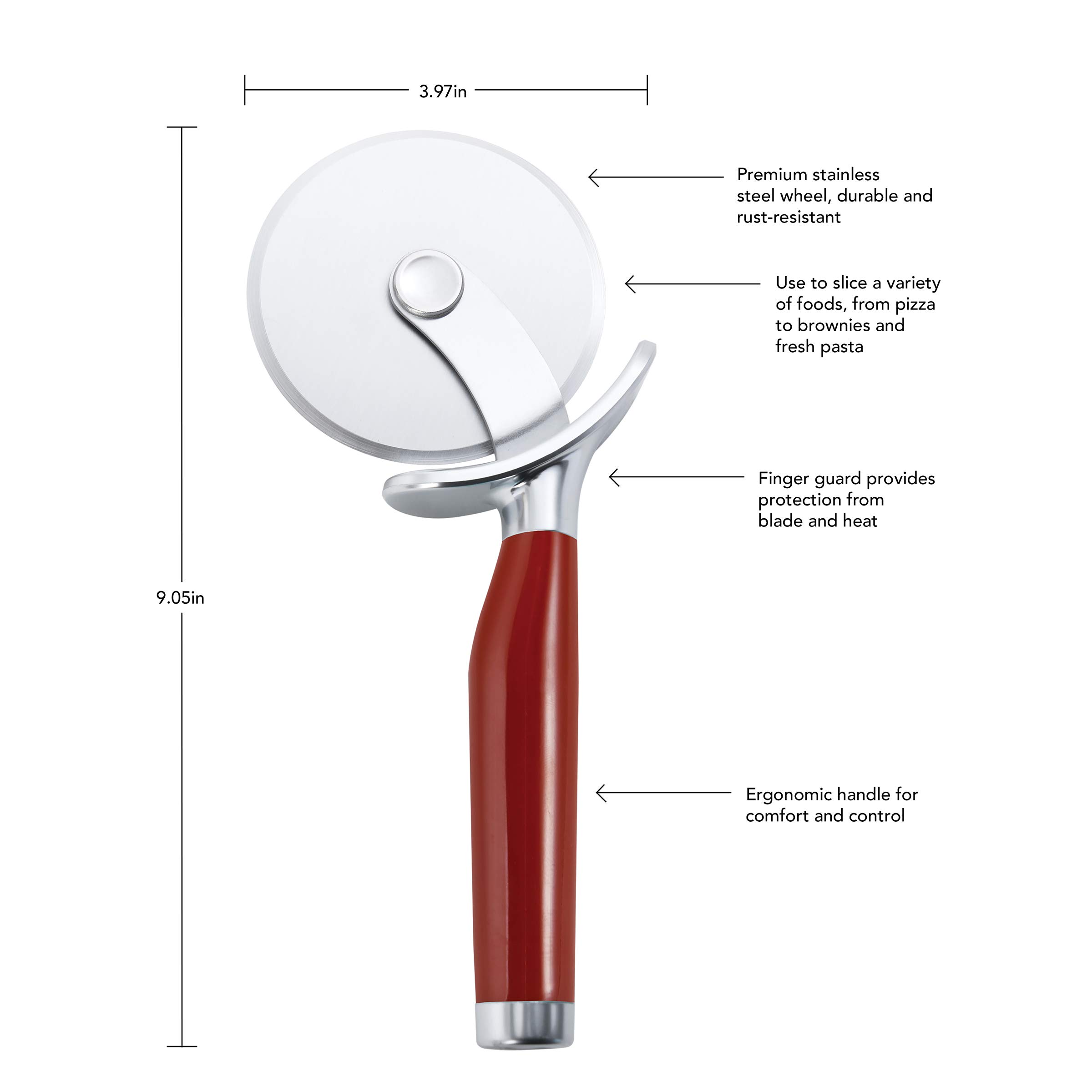 kitchenaid-classic-pizza-wheel-9-inch-sharp-stainless-steel-cutter-with-finger-g image 2