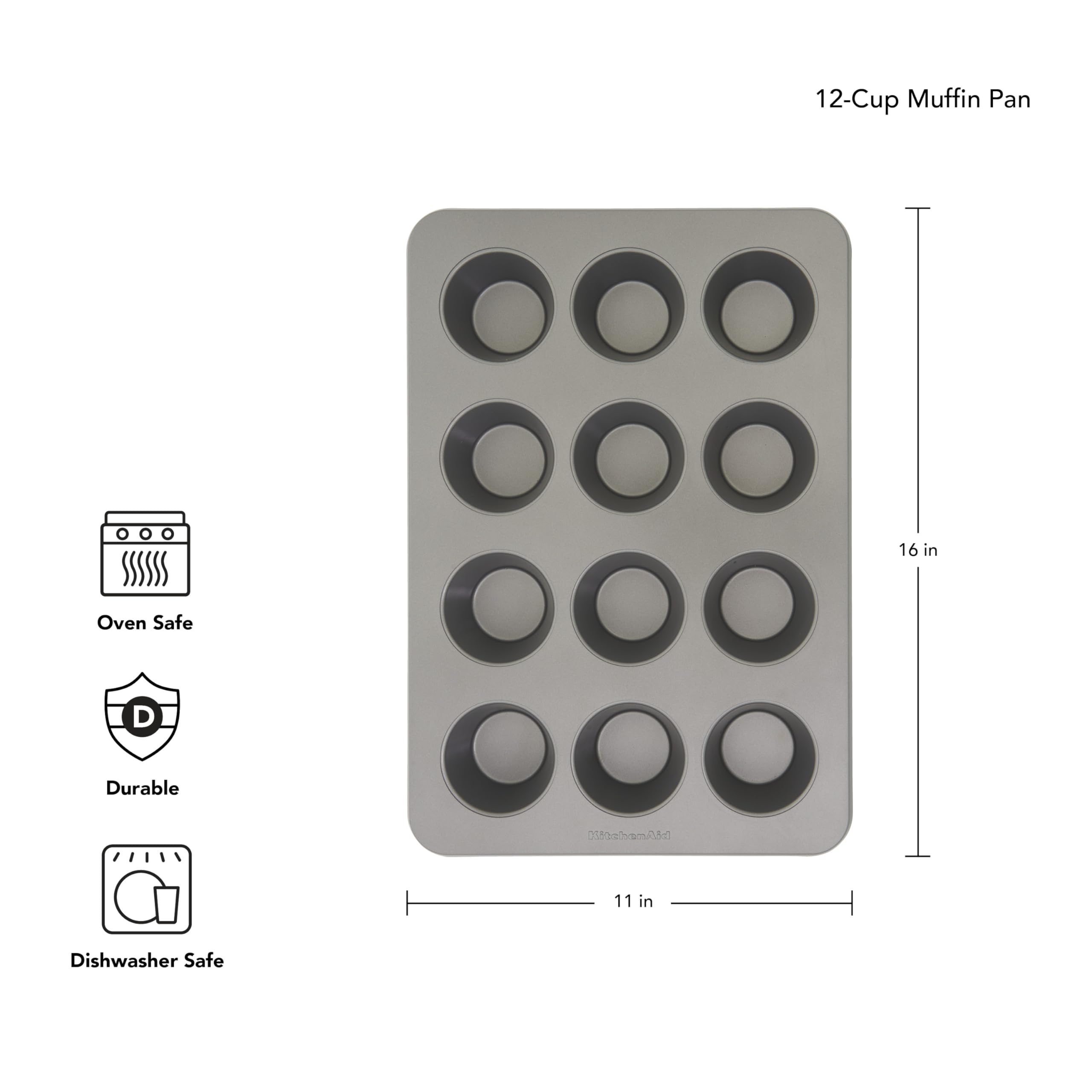 kitchenaid-12-cup-nonstick-aluminized-steel-muffin-pan-contour-silver image 2