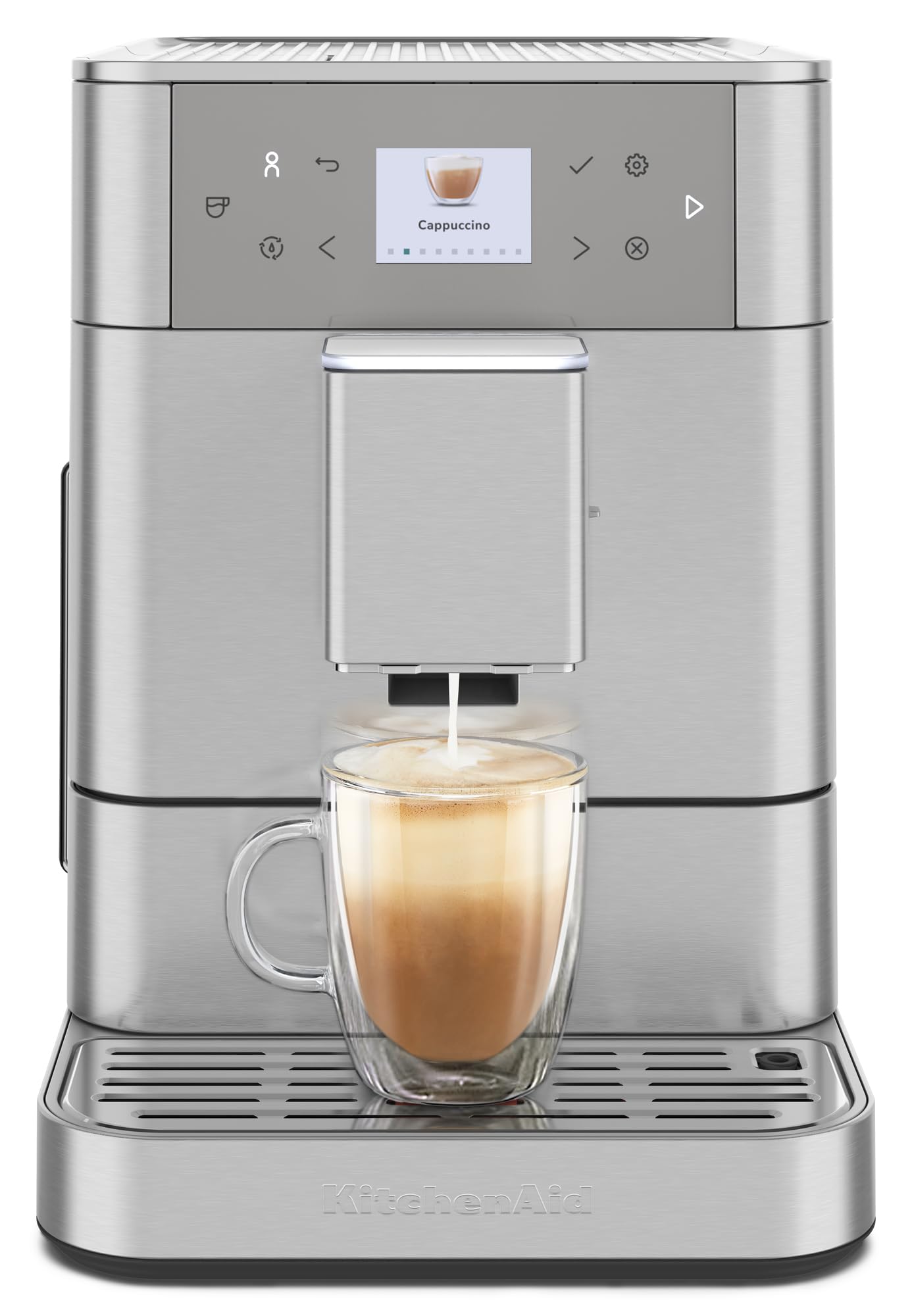 kitchenaid-fully-automatic-espresso-machine-kf6-kes8556sx-stainless-steel image 1