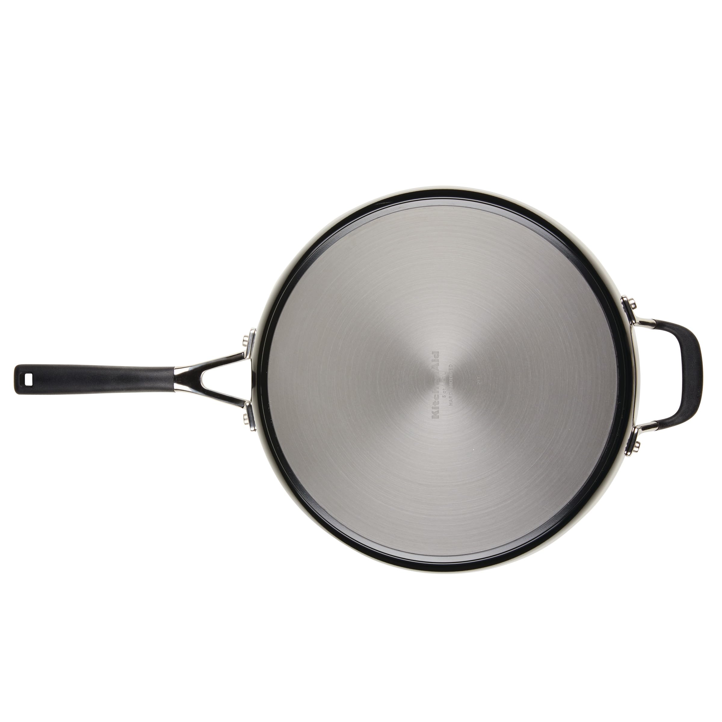 kitchenaid-hard-anodized-nonstick-saute-pan-with-tempered-glass-lid-silicone-gri image 7