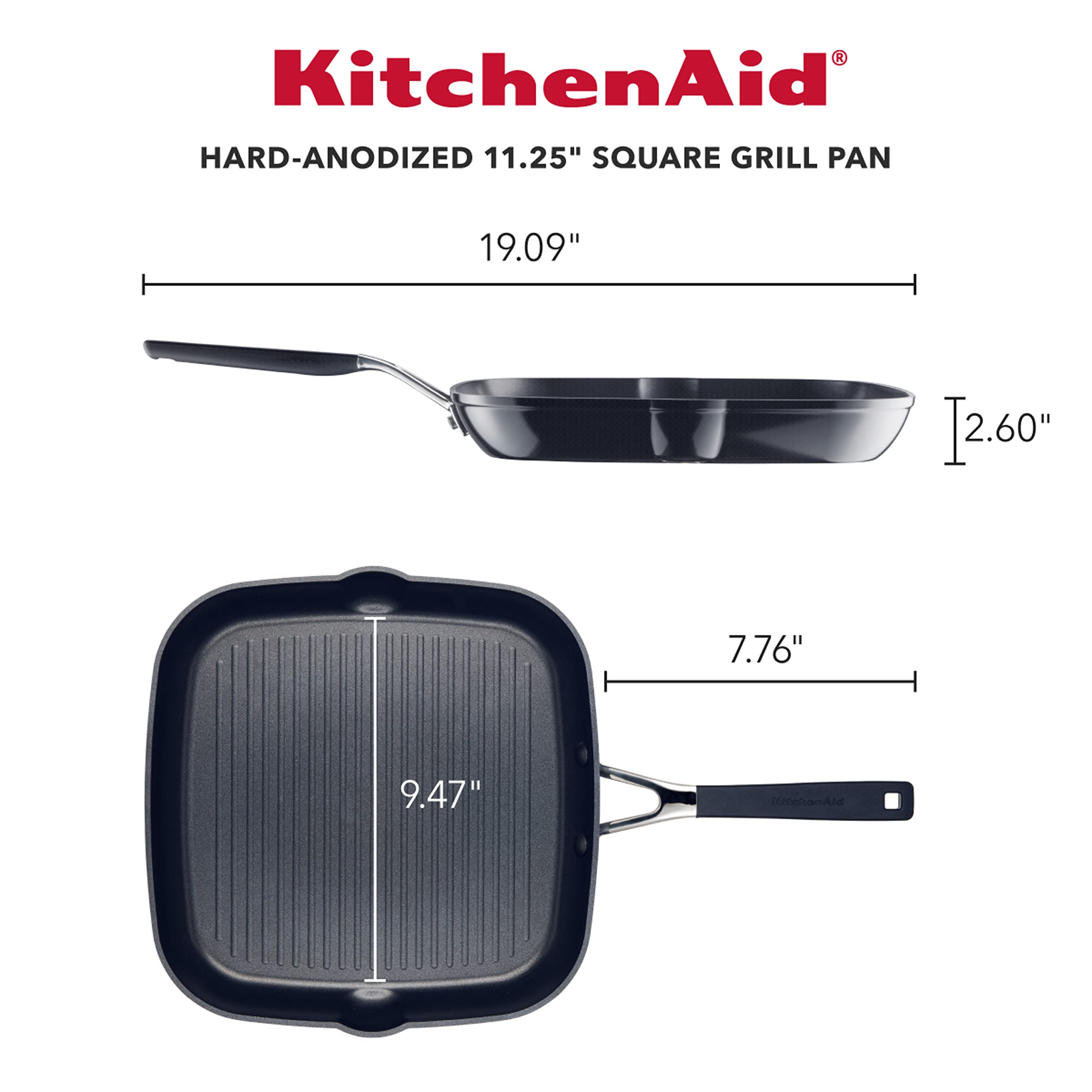 kitchenaid-hard-anodized-nonstick-square-grill-pan-griddle-with-pour-spouts-11-2 image 2