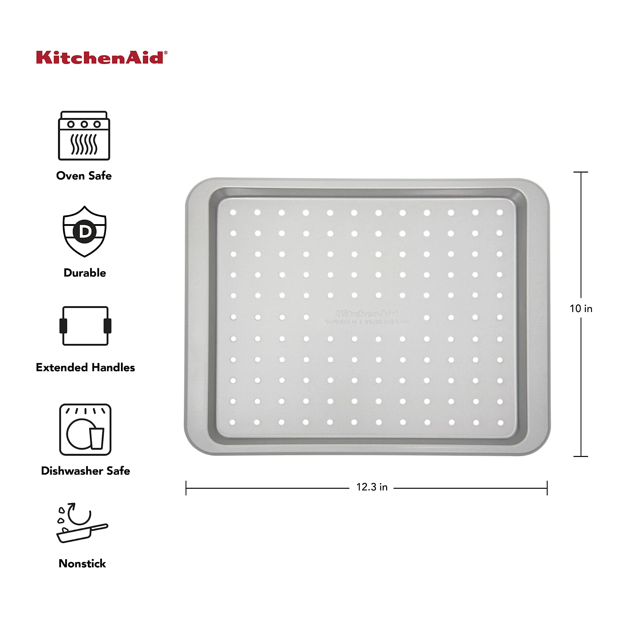 kitchenaid-countertop-oven-crisper-pan-12-3-x-10-inch-nonstick-dishwasher-safe image 2