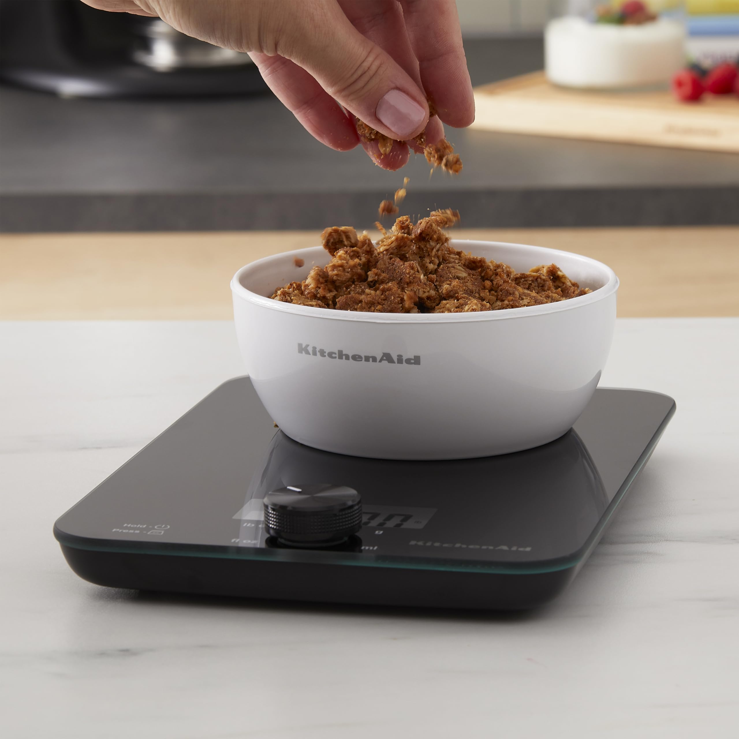 kitchenaid-kq914ba-digital-glass-top-kitchen-and-food-scale-11-lb-capacity-black image 5