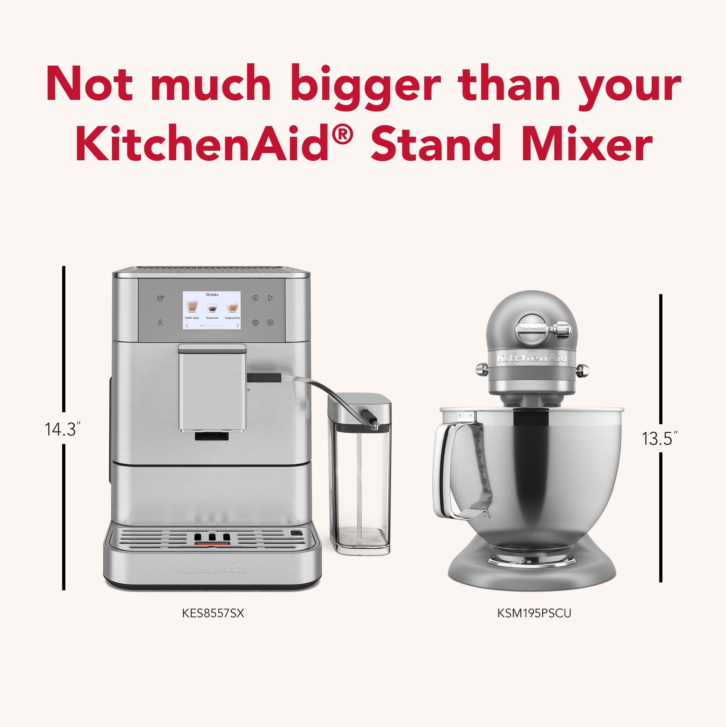 kitchenaid-fully-automatic-espresso-machine-kf7-with-milk-attachment-kes8557sx-s image 8