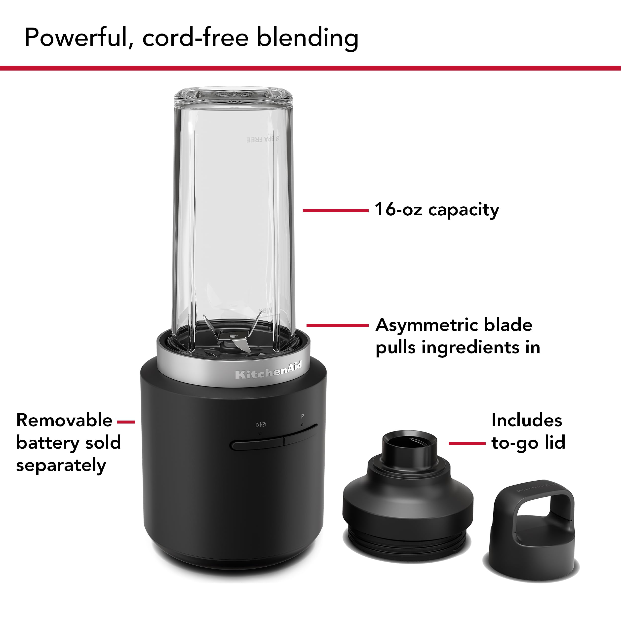 kitchenaid-go-cordless-personal-blender-with-battery-ksbr256-black-matte image 3