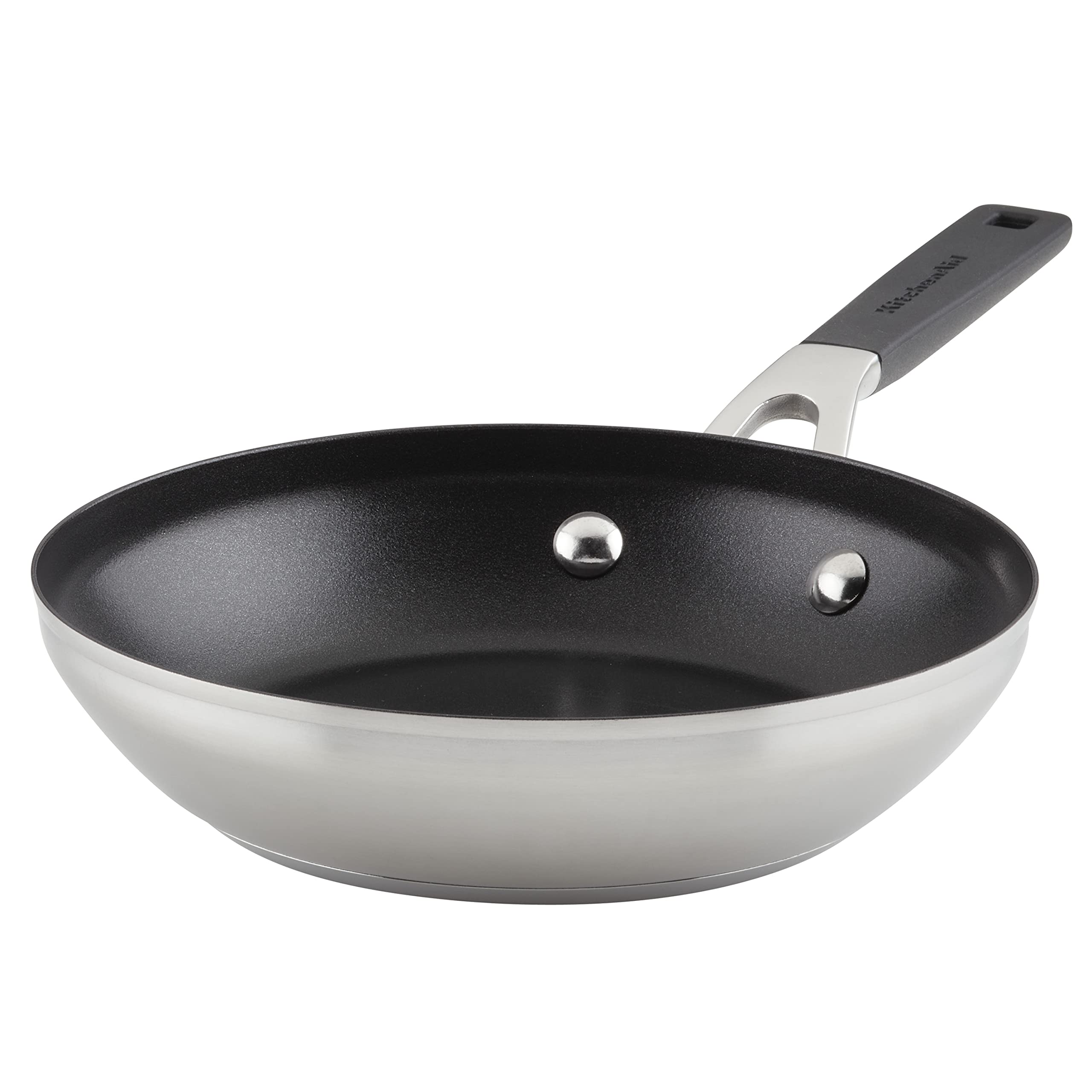 kitchenaid-71019-stainless-steel-nonstick-frying-pan-skillet-8-inch-brushed-stai image 1