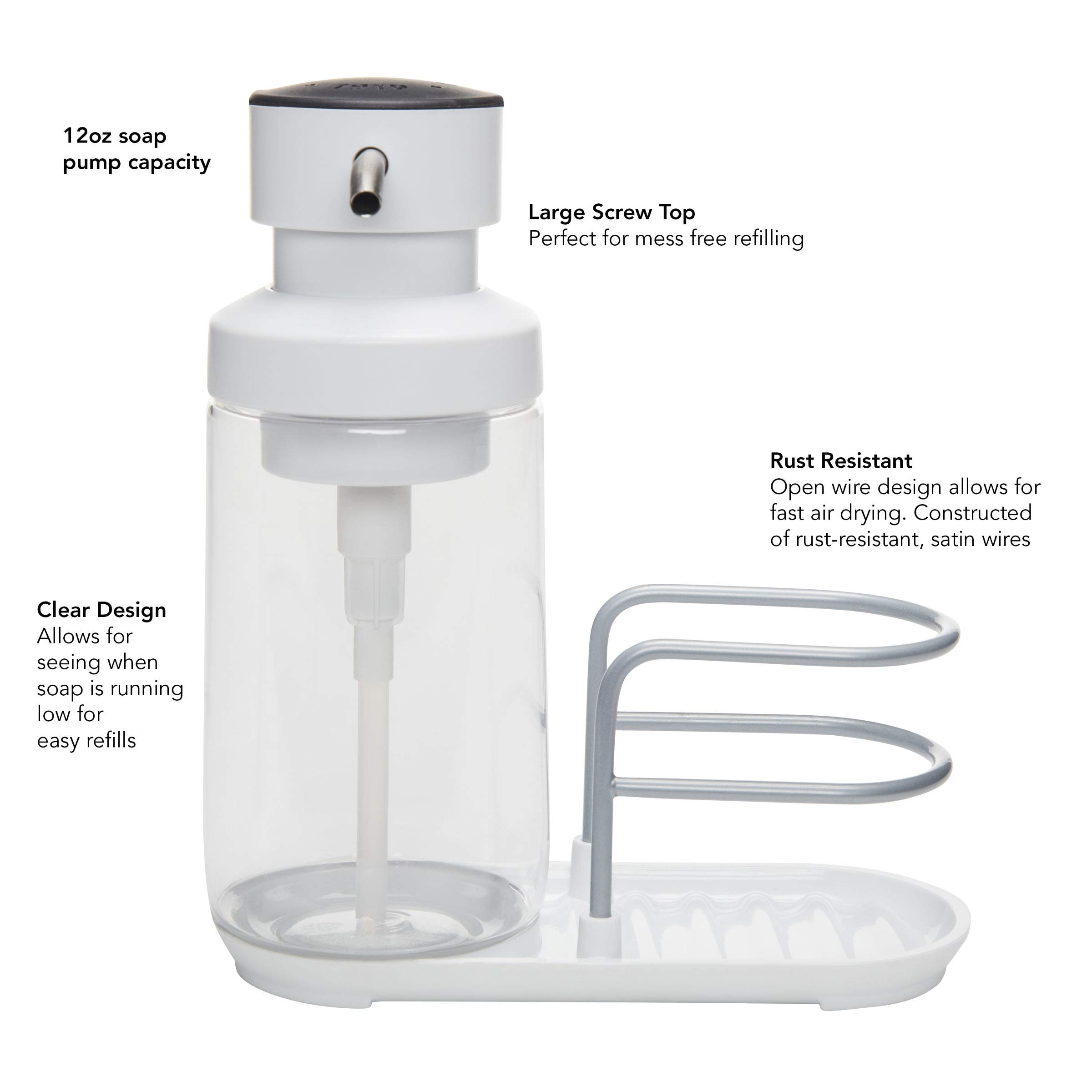 kitchenaid-soap-pump-sponge-caddy-7-inch-white image 2