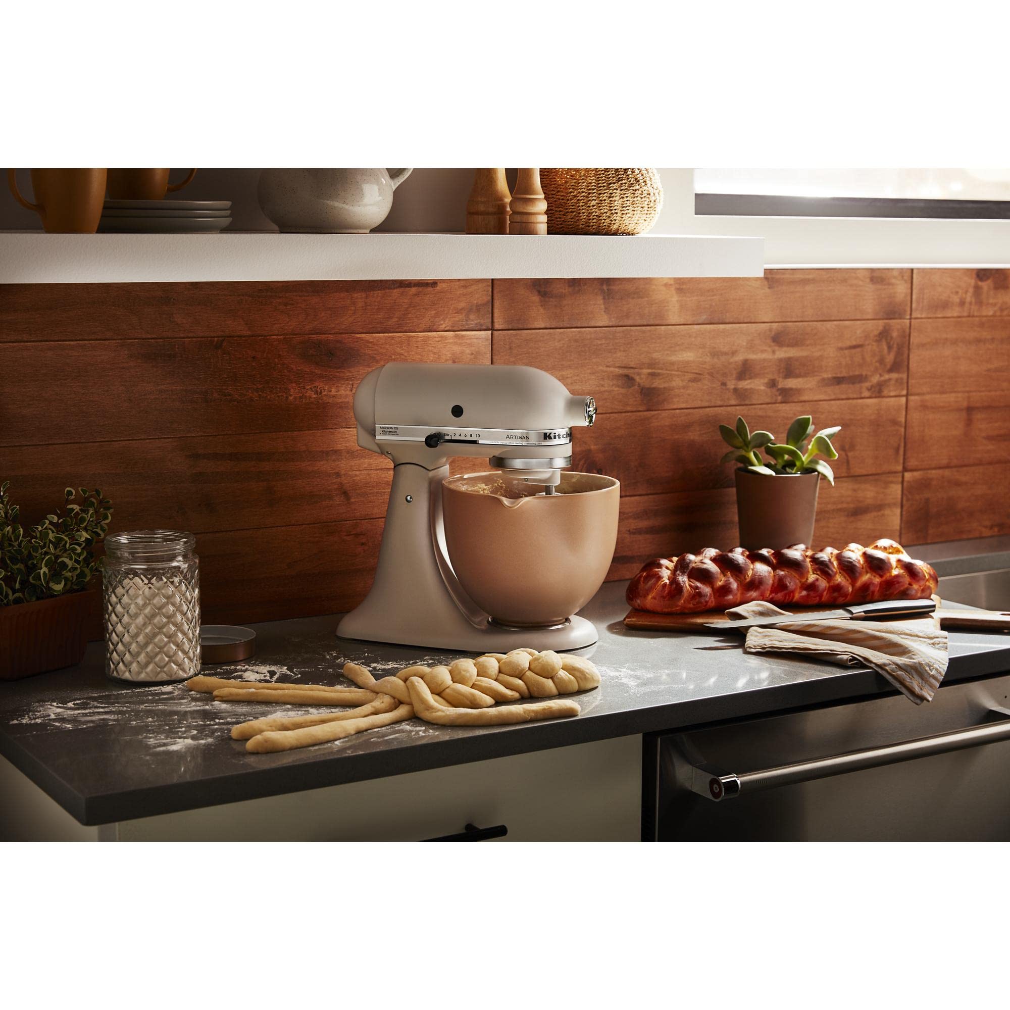 kitchenaid-5-quart-ceramic-bowl-for-tilt-head-stand-mixers-ksm2cb5pfc-fired-clay image 4
