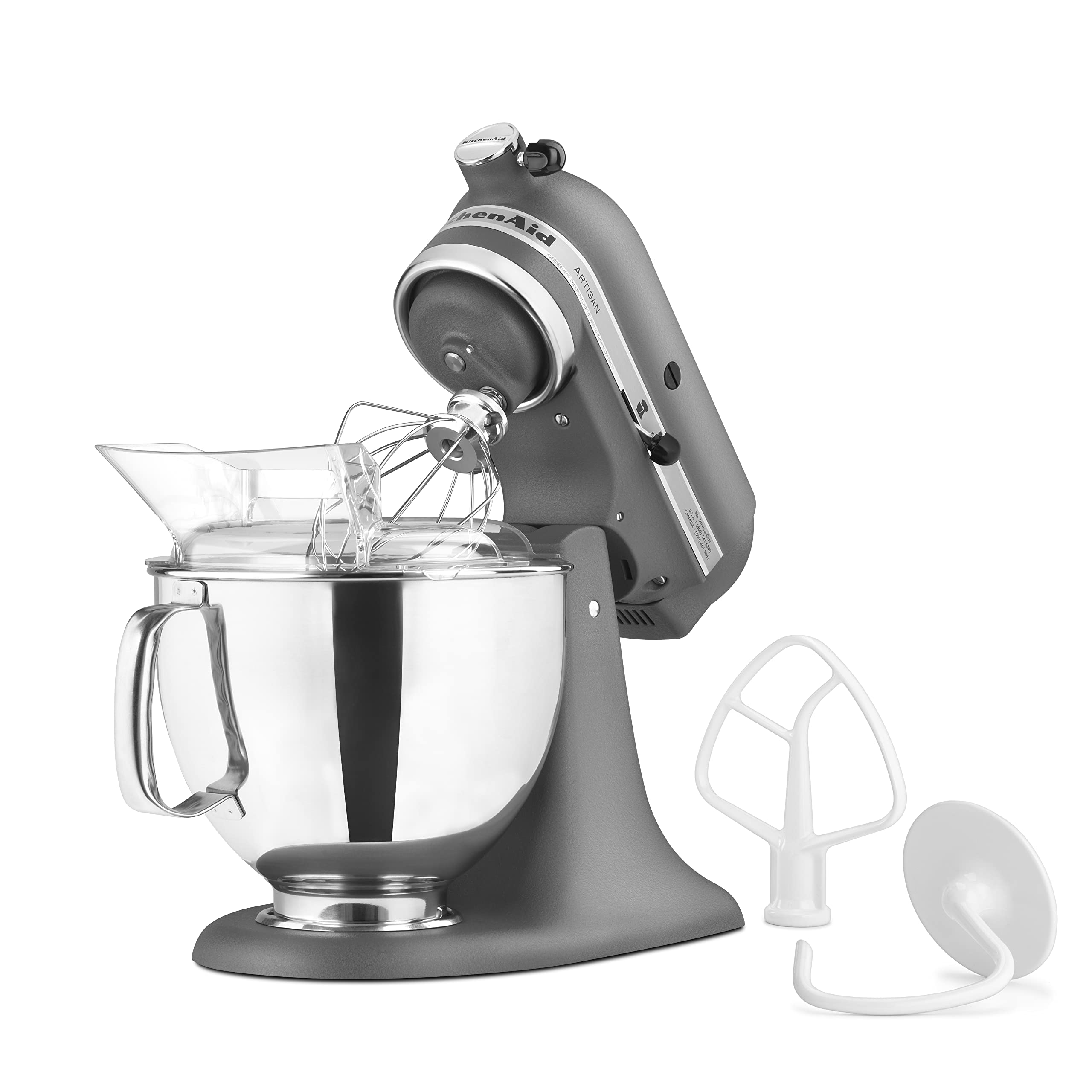 kitchenaid-artisan-series-5-quart-tilt-head-stand-mixer-ksm150ps-imperial-grey image 2