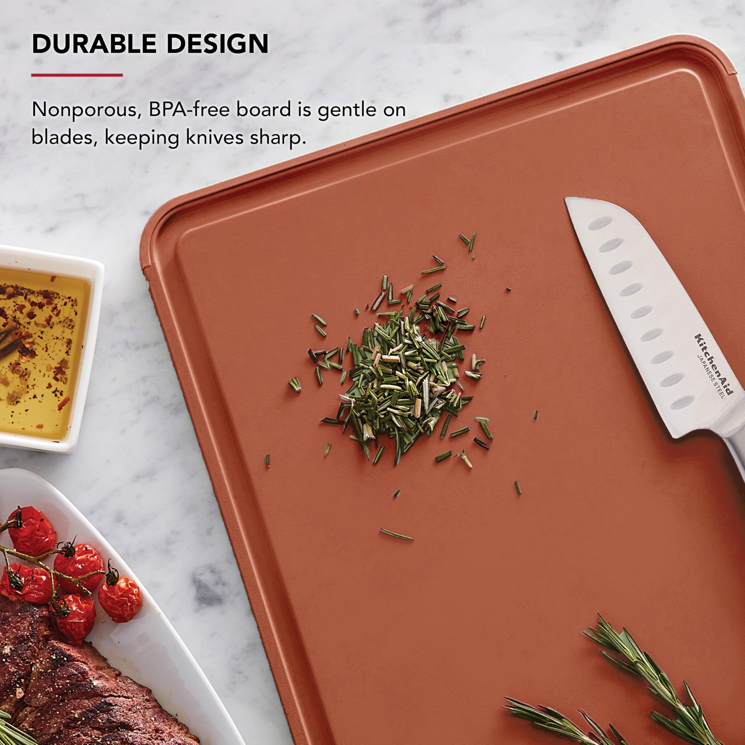 kitchenaid-classic-plastic-cutting-board-12x18-inch-scorched-orange image 4