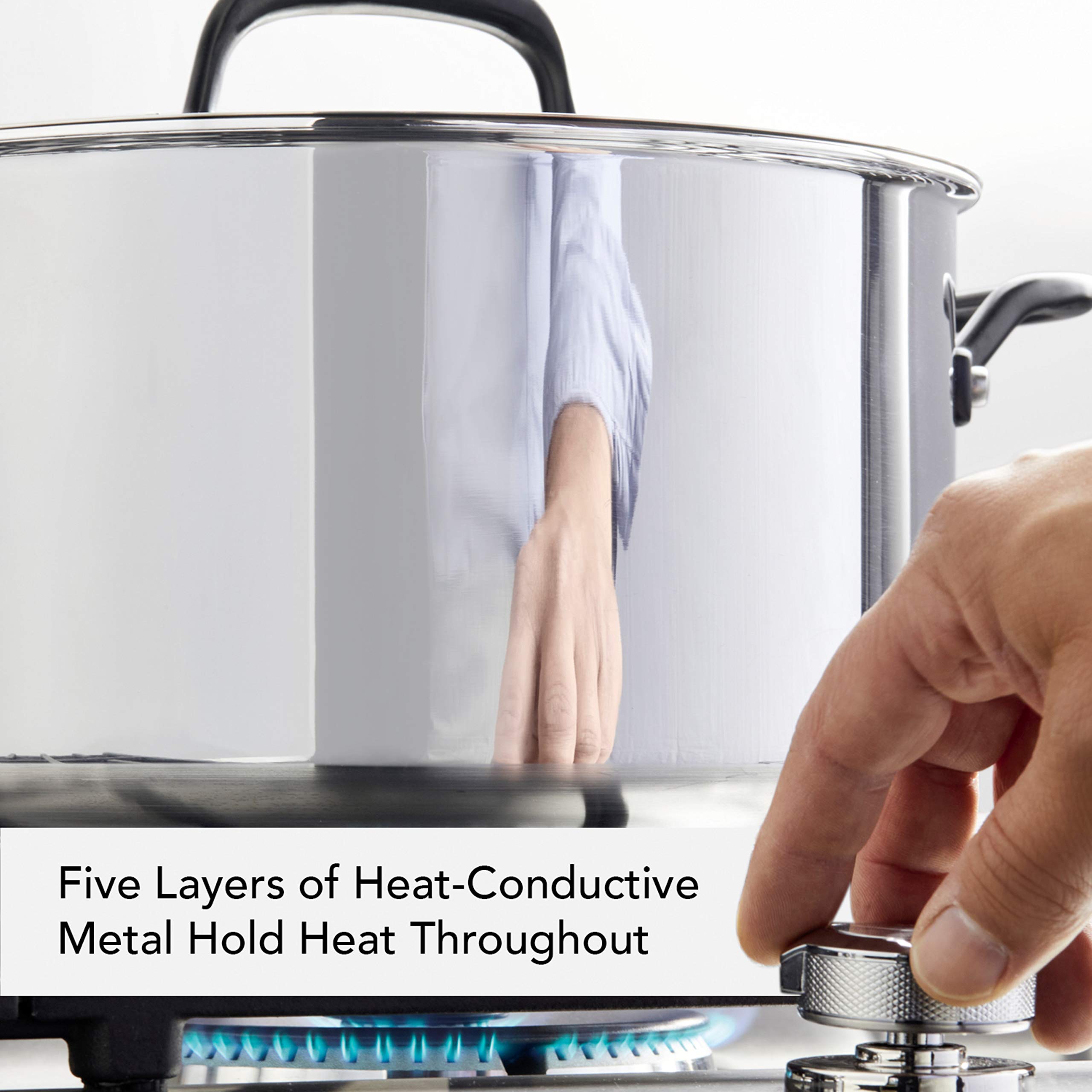kitchenaid-5-ply-clad-polished-stainless-steel-stock-pot-stockpot-with-lid-8-qua image 3
