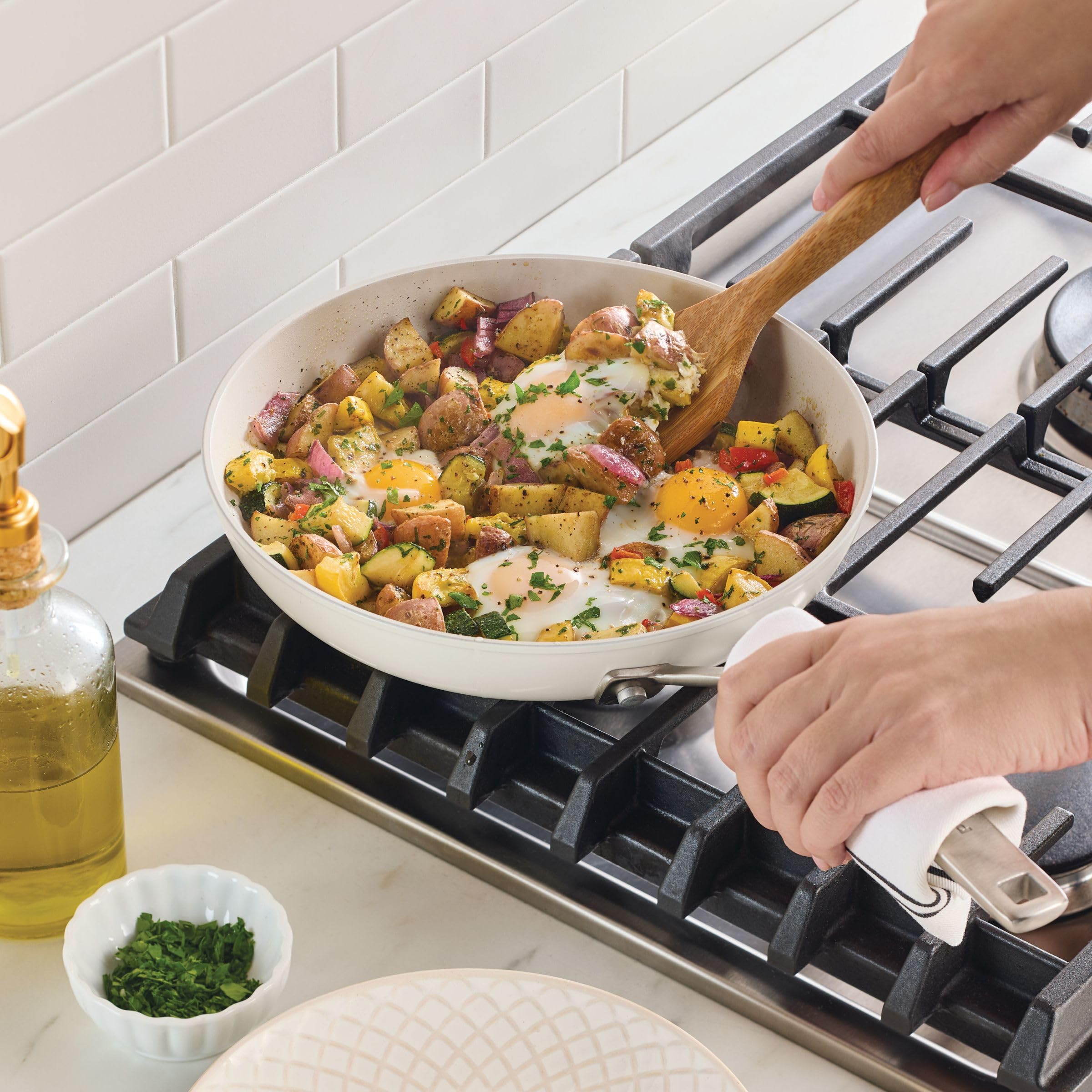kitchenaid-hard-anodized-ceramic-nonstick-frying-pan-skillet-10-inch-porcelain-w image 6