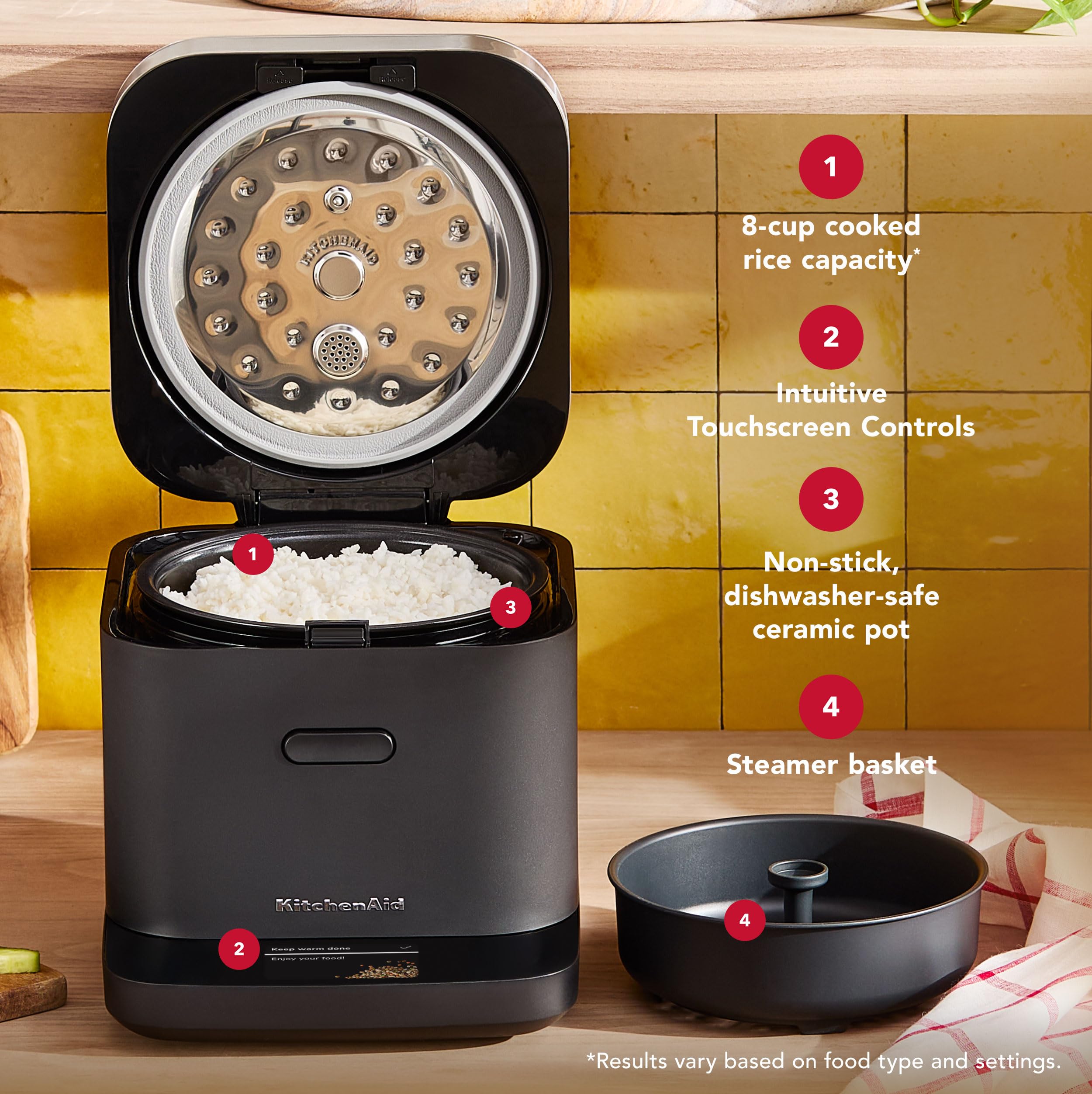 kitchenaid-compact-8-cup-grain-and-rice-cooker-with-automatic-sensing-and-integr image 6