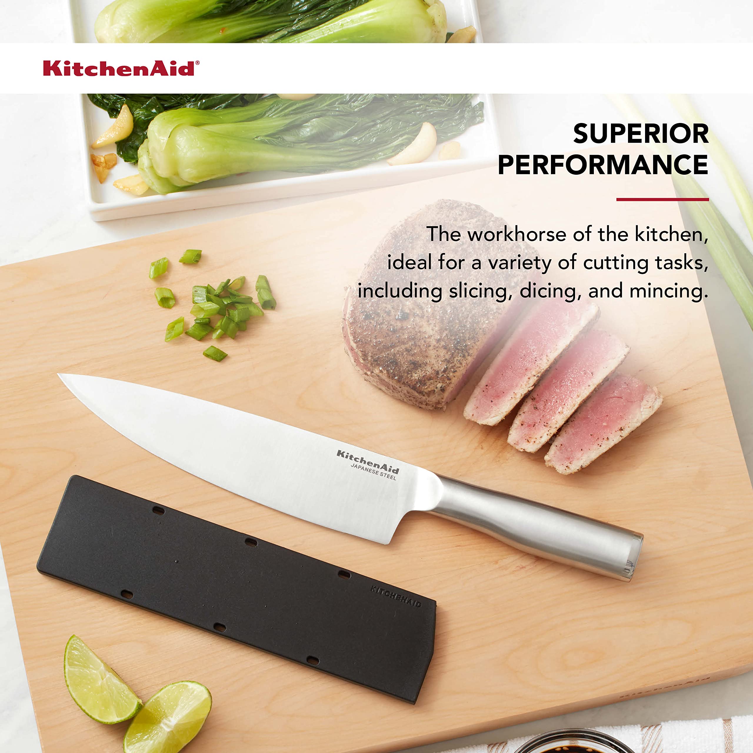 kitchenaid-gourmet-forged-stainless-steel-chef-knife-with-blade-cover-8-inch-bru image 4