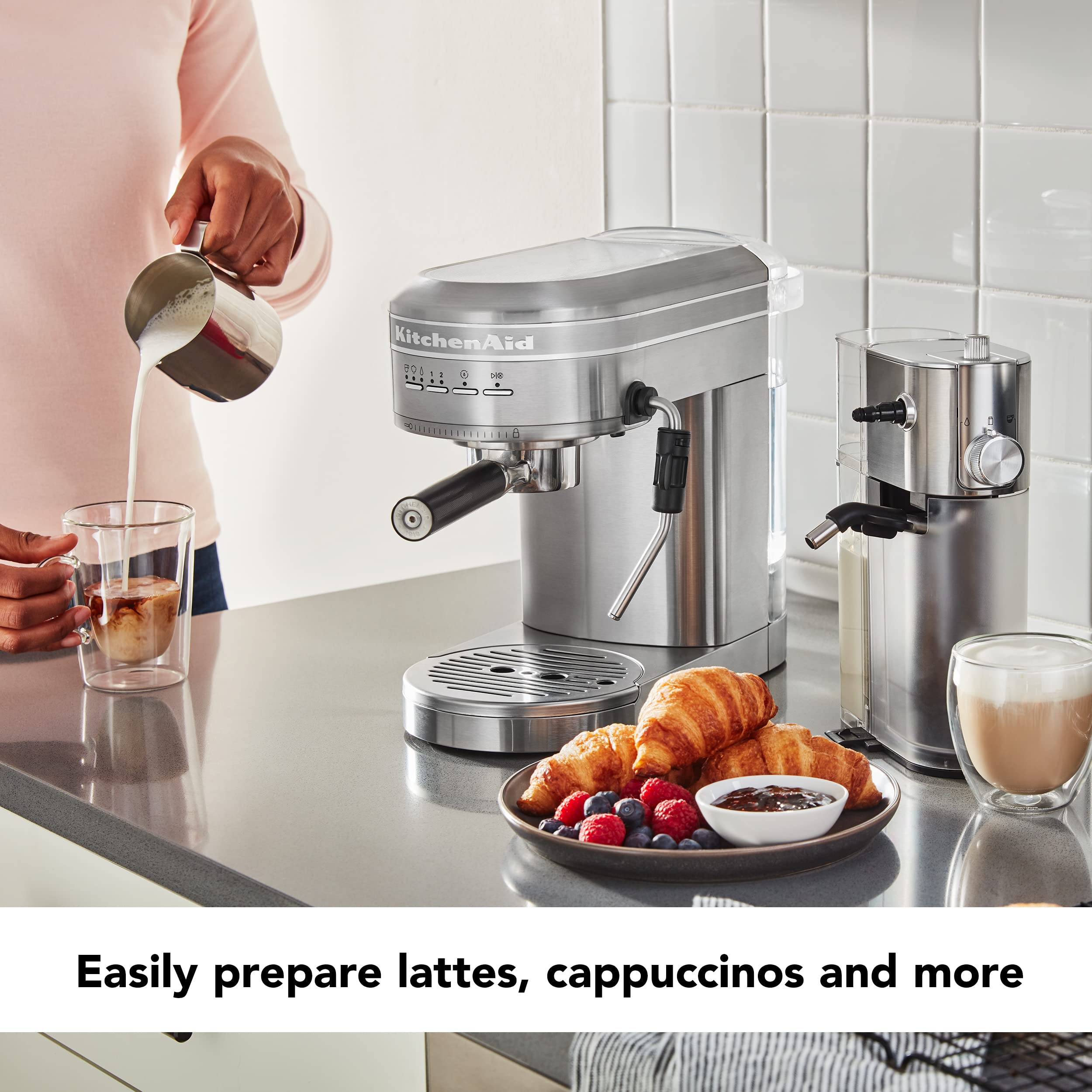 kitchenaid-metal-automatic-milk-frother-attachment-kesmk5-for-semi-automatic-esp image 3