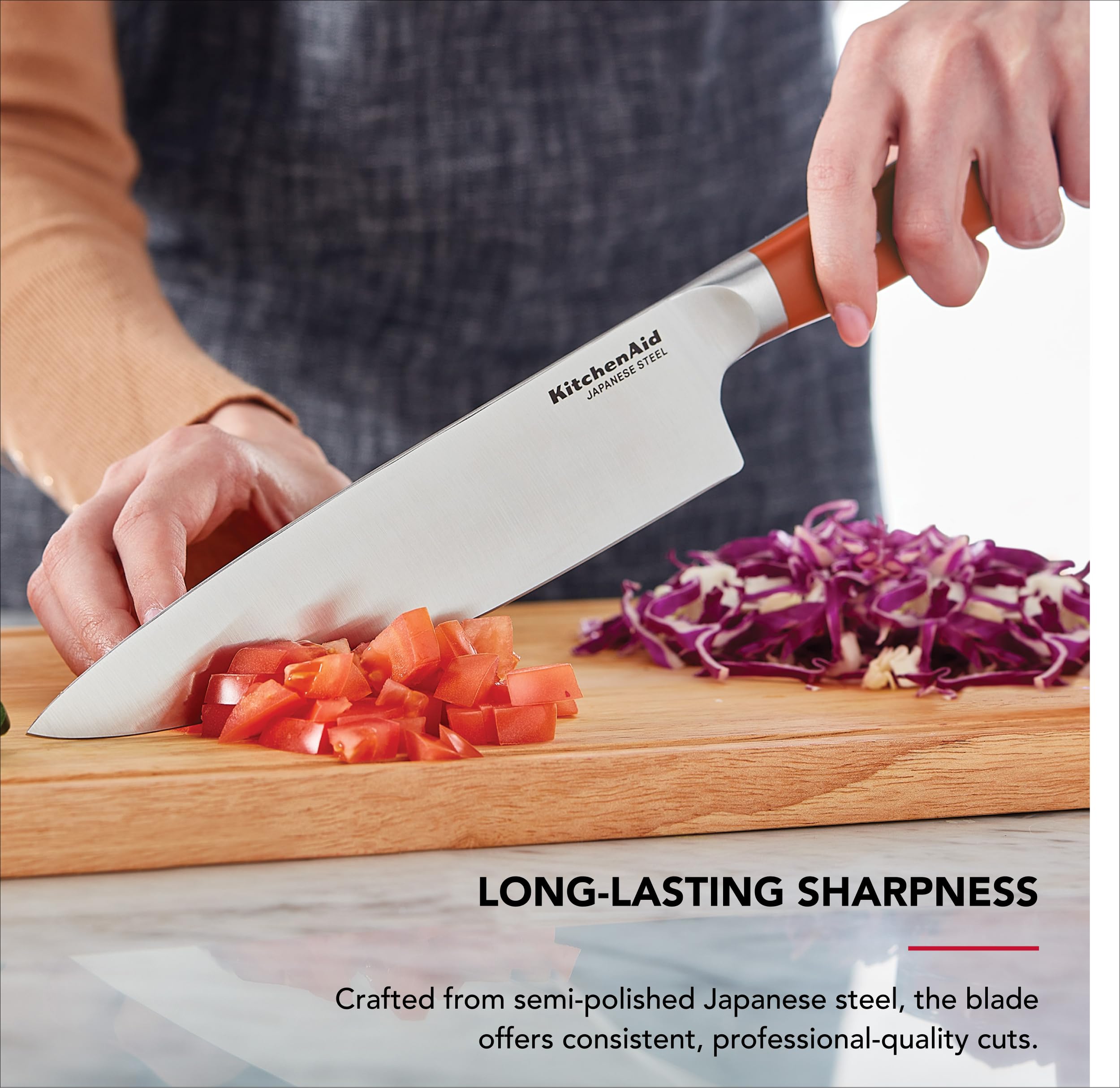 kitchenaid-gourmet-forged-chef-knife-with-custom-fit-blade-cover-8-inch-japanese image 3