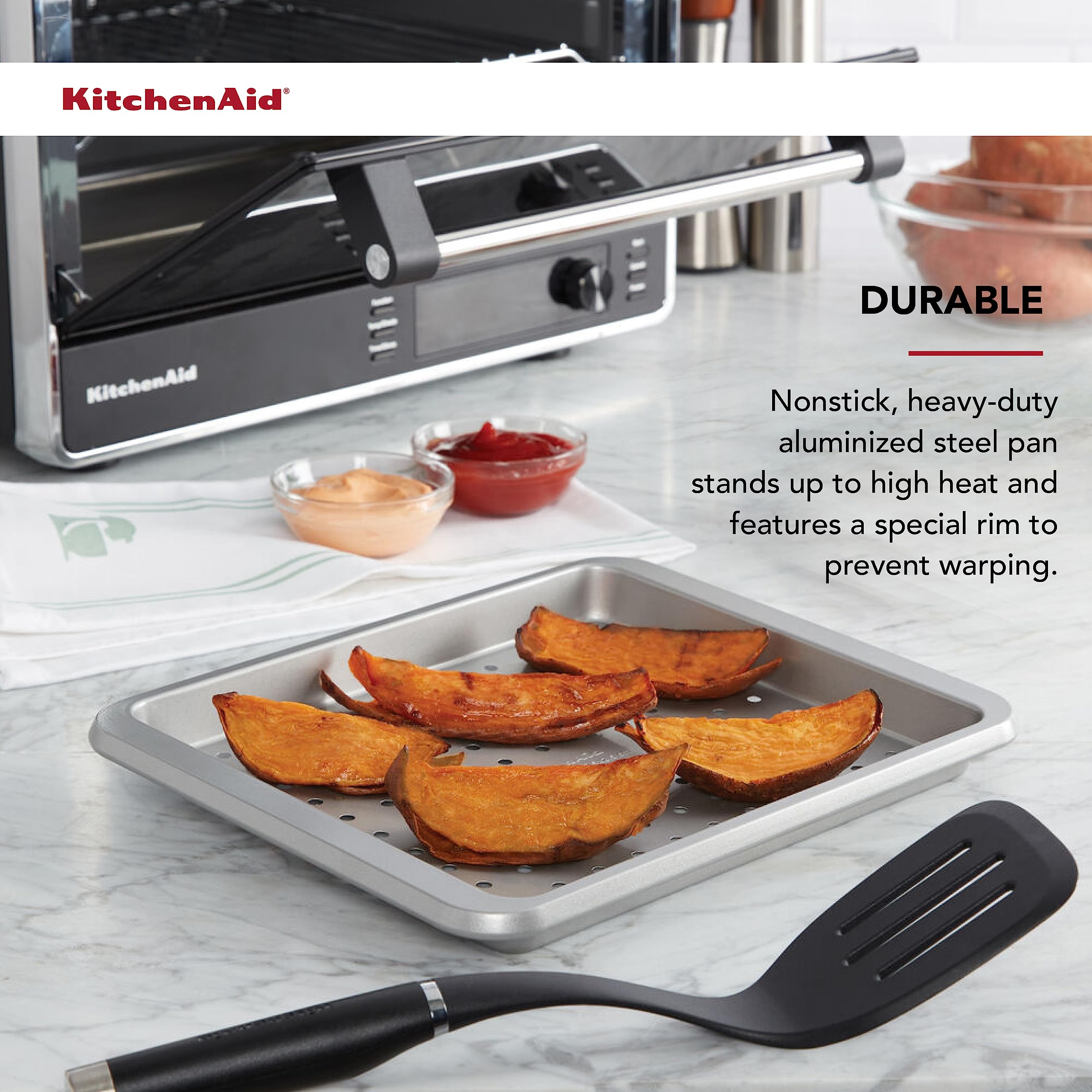 kitchenaid-countertop-oven-crisper-pan-12-3-x-10-inch-nonstick-dishwasher-safe image 5