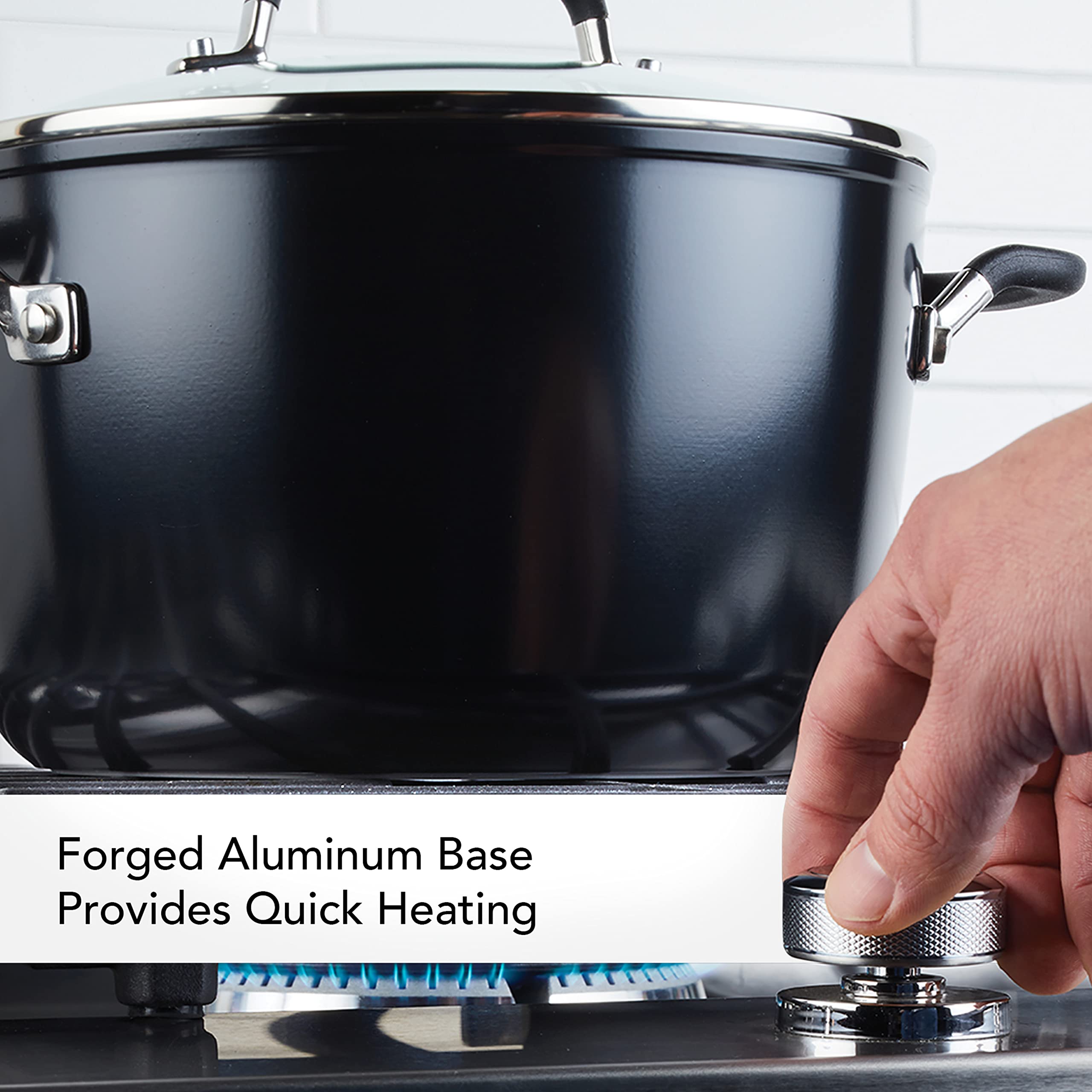kitchenaid-hard-anodized-nonstick-stockpot-with-lid-8-quart-onyx-black image 3