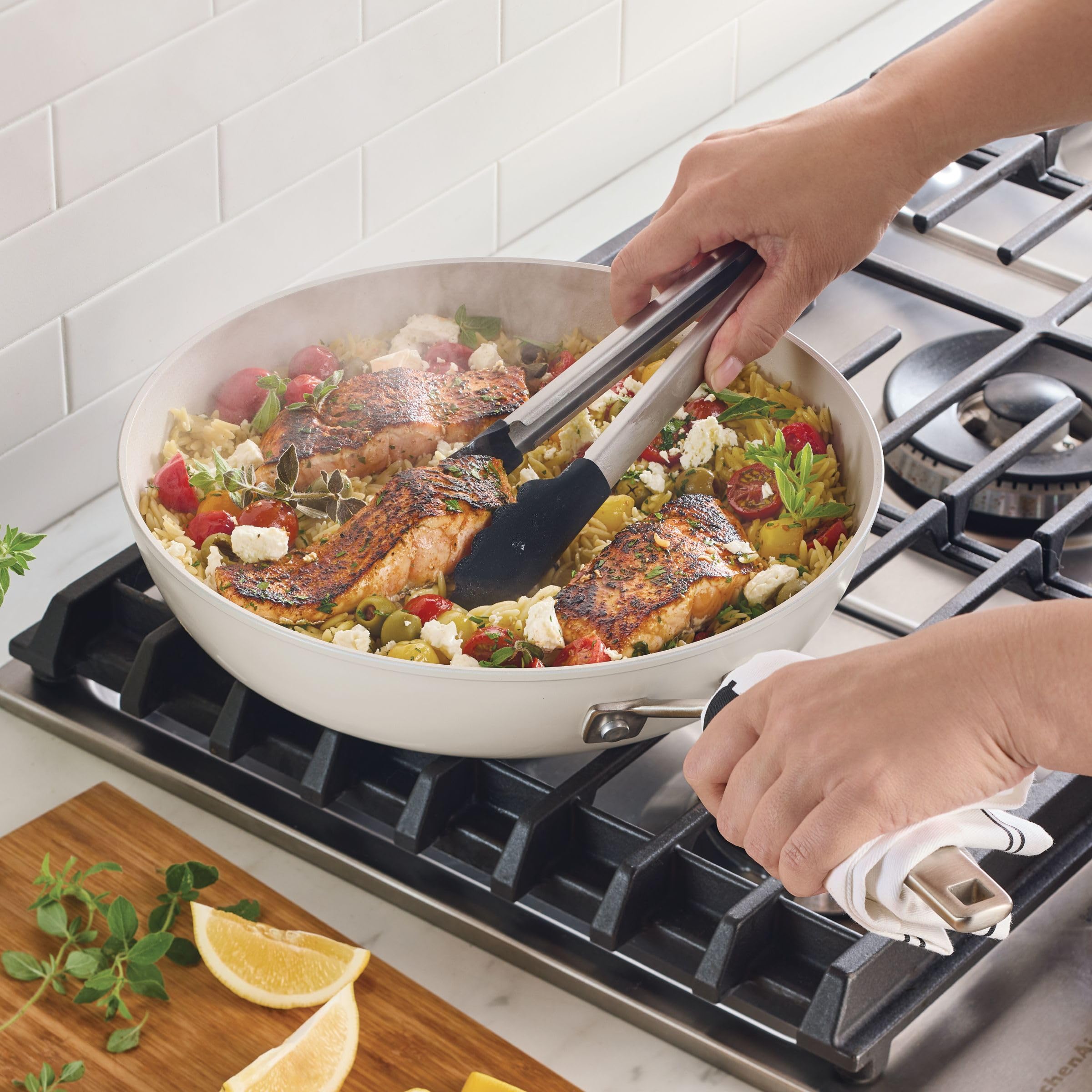 kitchenaid-hard-anodized-ceramic-nonstick-frying-pan-skillet-12-25-inch-porcelai image 6