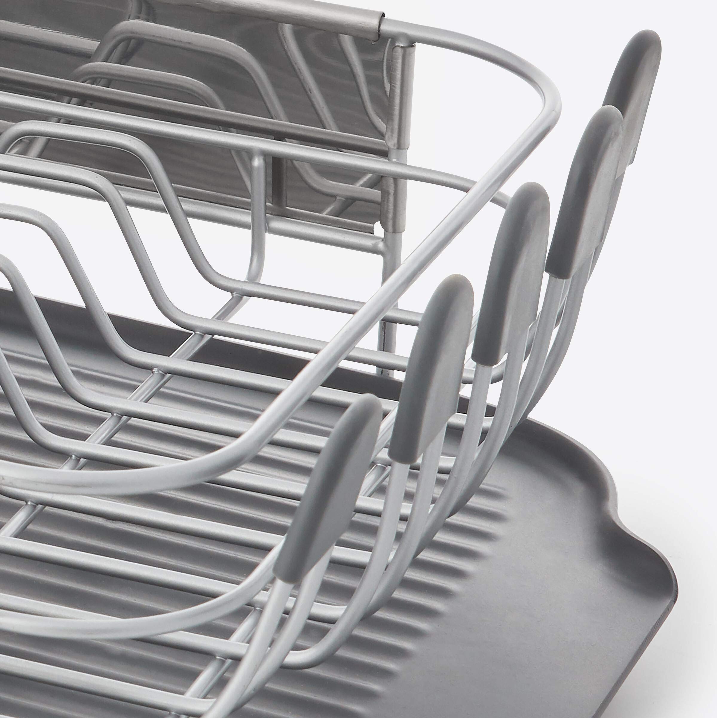 kitchenaid-compact-rust-resistant-dish-rack-with-self-draining-board-16-06-inch- image 2