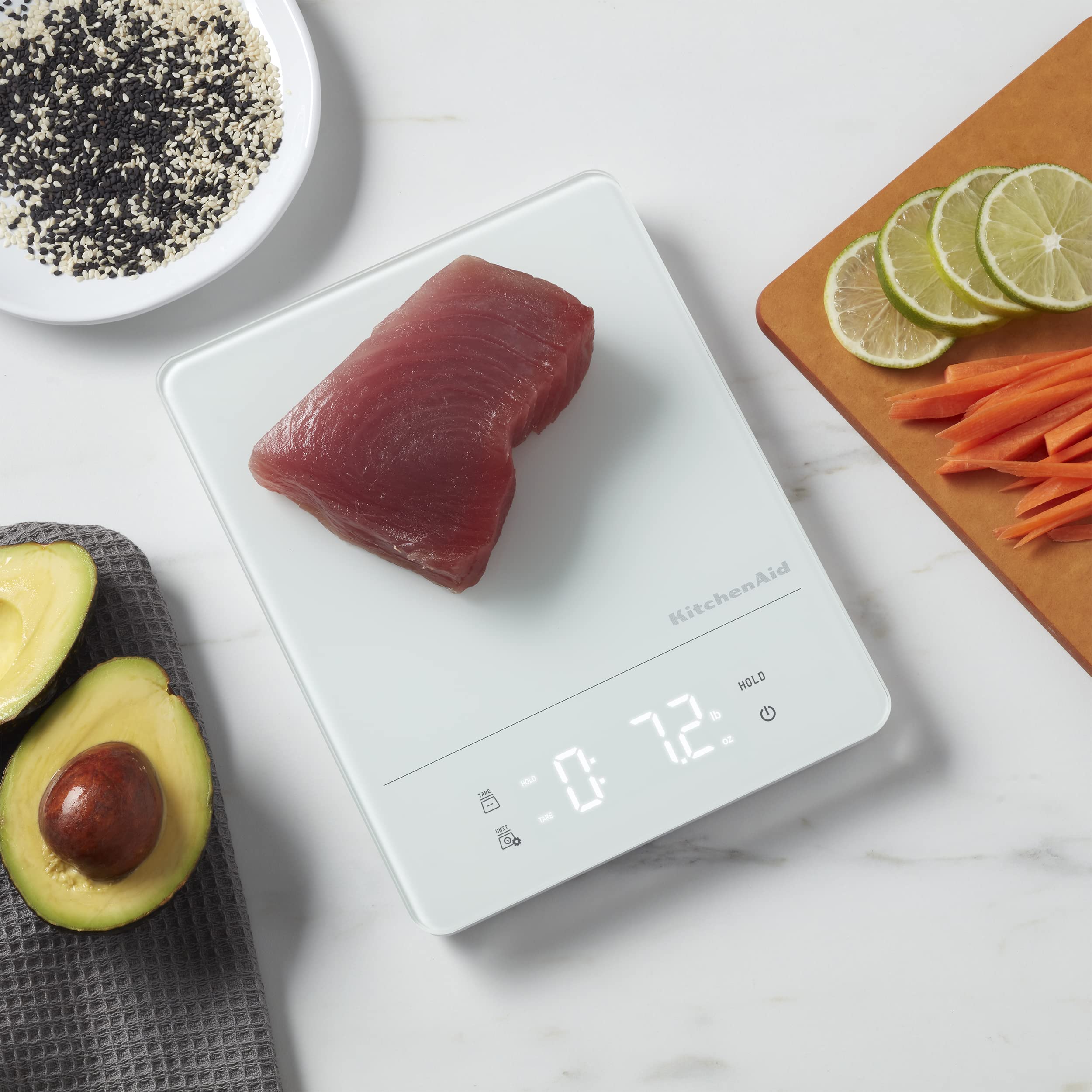 kitchenaid-kq913-digital-waterproof-ipx7-kitchen-and-food-scale-11-lb-capacity-w image 3