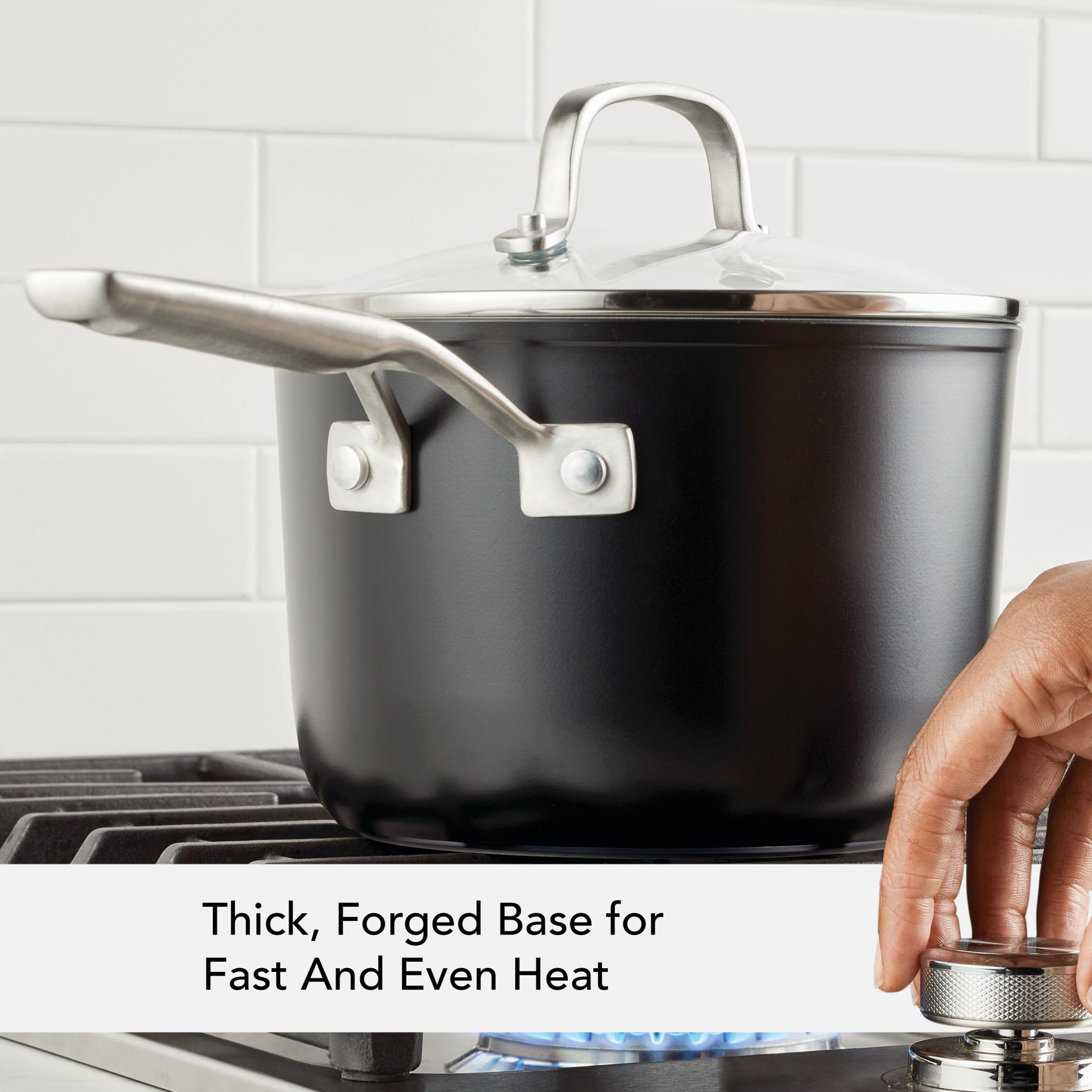 kitchenaid-hard-anodized-ceramic-nonstick-sauce-pan-with-lid-3-quart-matte-black image 5