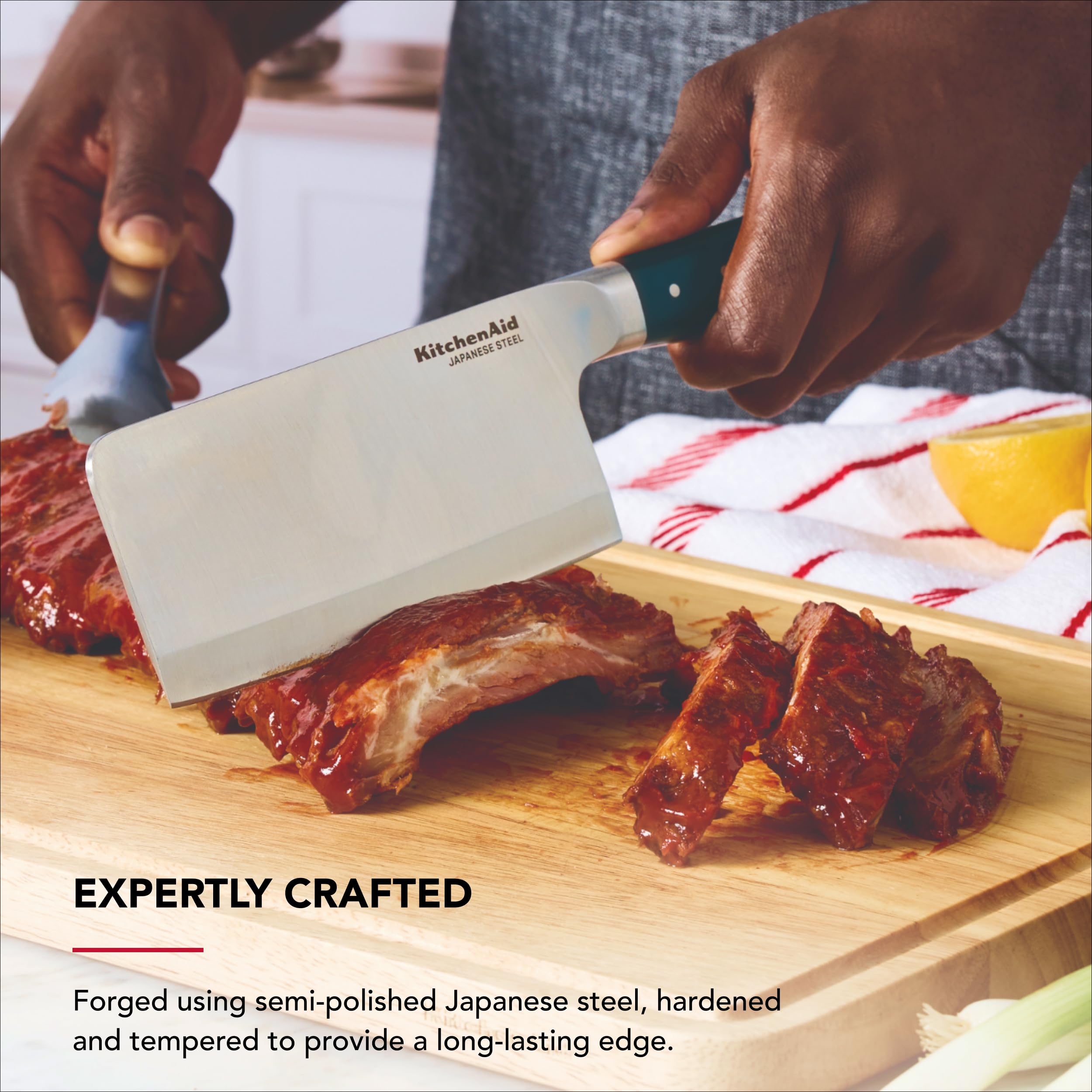 kitchenaid-6-inch-forged-cleaver-japanese-steel-eastern-style-ergonomic-handle-w image 4