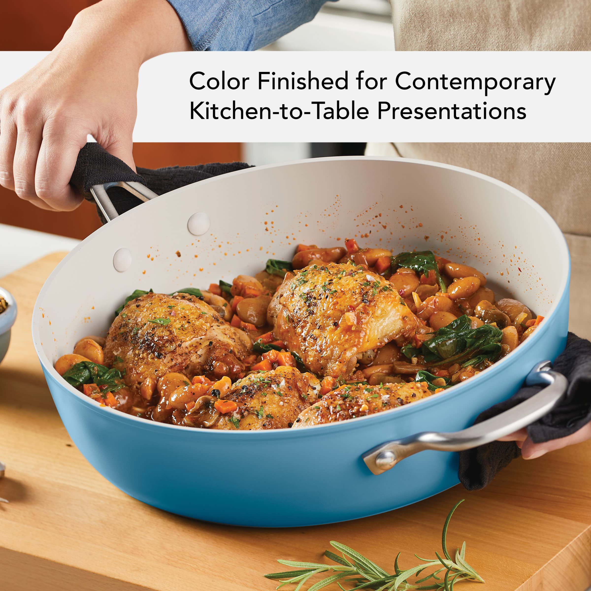 kitchenaid-hard-anodized-ceramic-nonstick-saut-pan-with-lid-5-quart-blue-velvet image 4