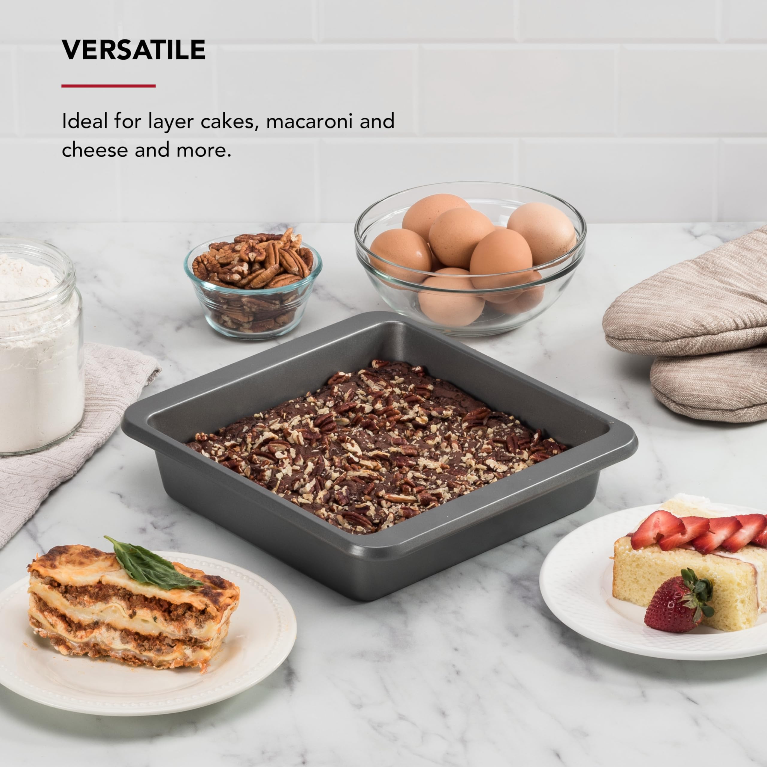 kitchenaid-nonstick-aluminized-steel-square-cake-pan-9-inch-dishwasher-safe-cont image 4