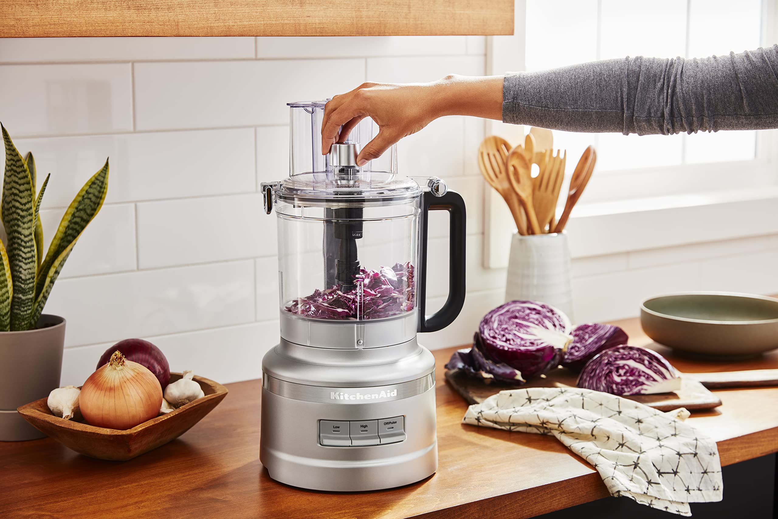 kitchenaid-13-cup-food-processor-contour-silver-renewed image 3