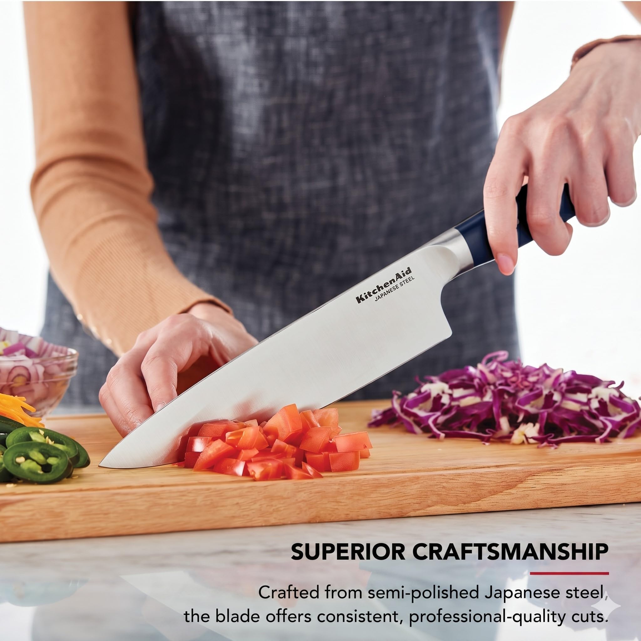 kitchenaid-gourmet-forged-santoku-knife-7-with-custom-fit-cover-japanese-steel-i image 4