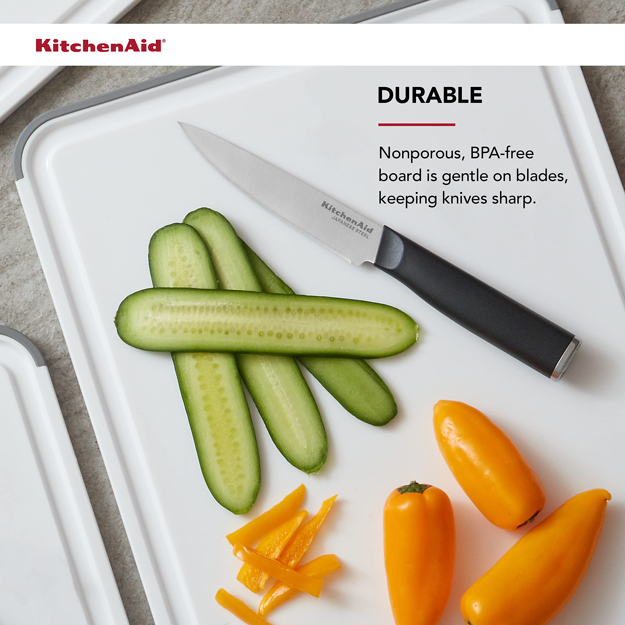 kitchenaid-classic-cutting-board-11x14-inch-white-and-gray image 4