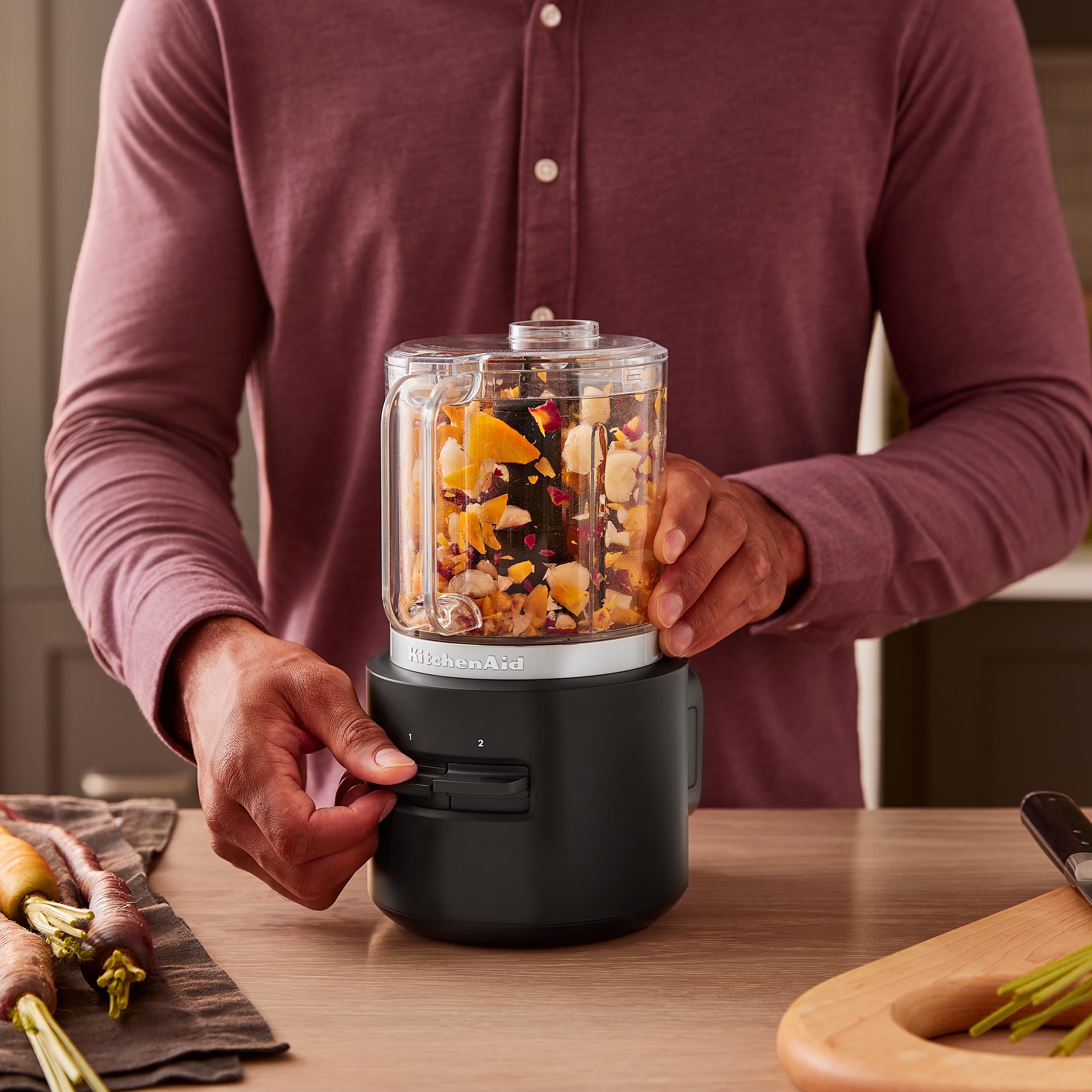 kitchenaid-go-cordless-food-chopper-battery-sold-separately-kfcr500-black-matte image 4