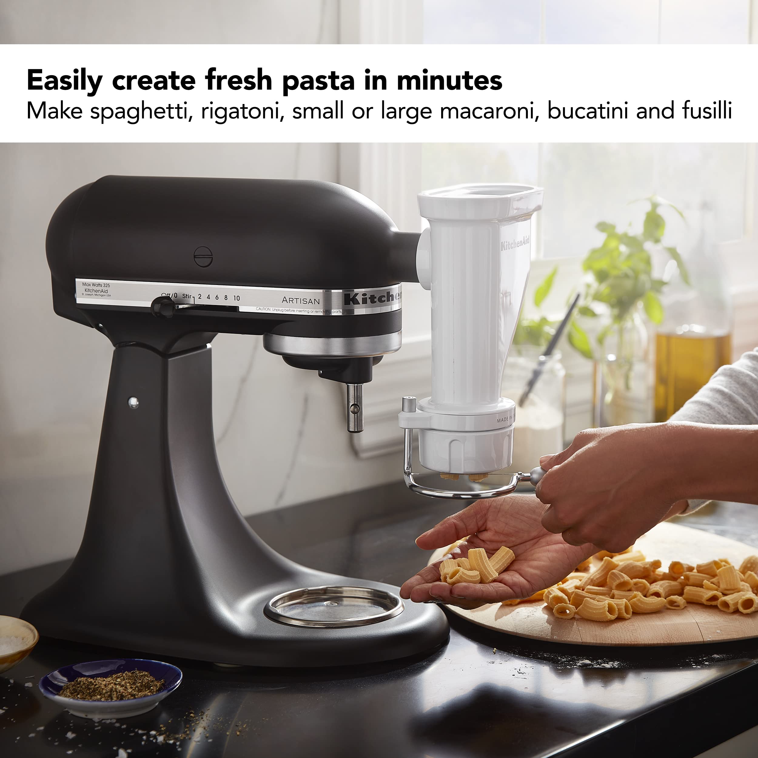 kitchenaid-ksmpexta-gourmet-pasta-press-attachment-with-6-interchangeable-pasta- image 3