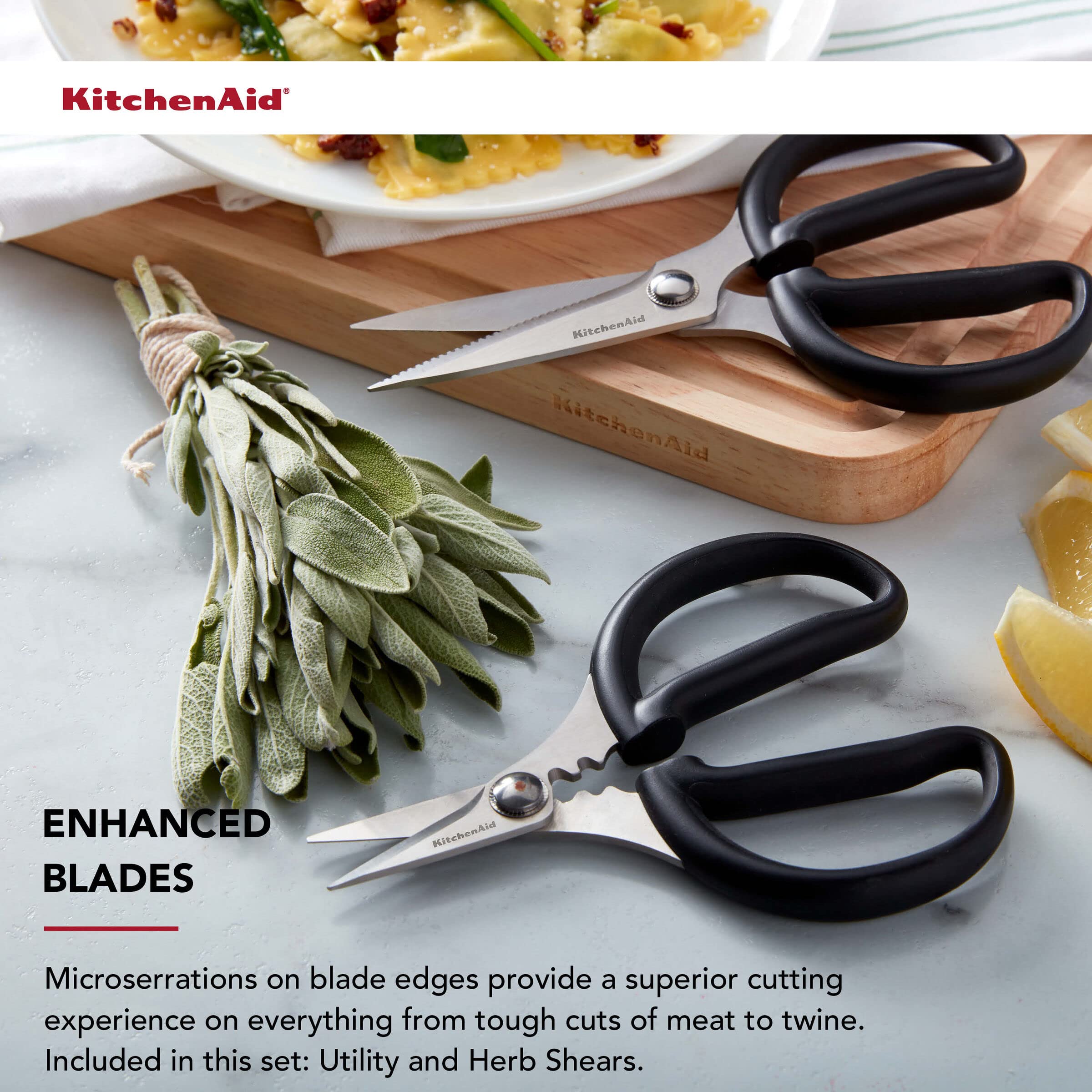 kitchenaid-stainless-steel-all-purpose-utility-and-herb-shears-set-with-soft-tou image 5