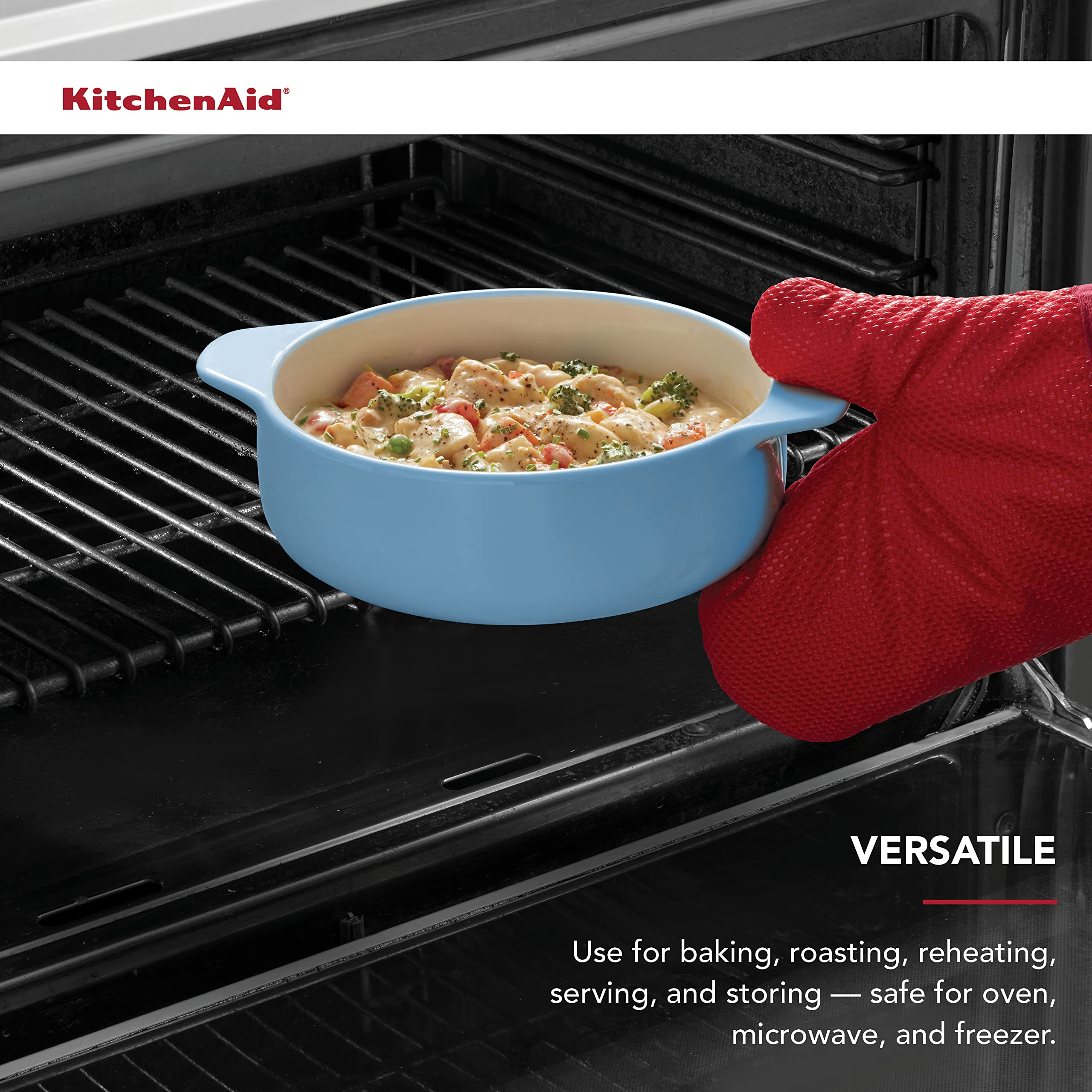 kitchenaid-vitrified-stoneware-round-casserole-baker-2-25-quart-blue-velvet image 5