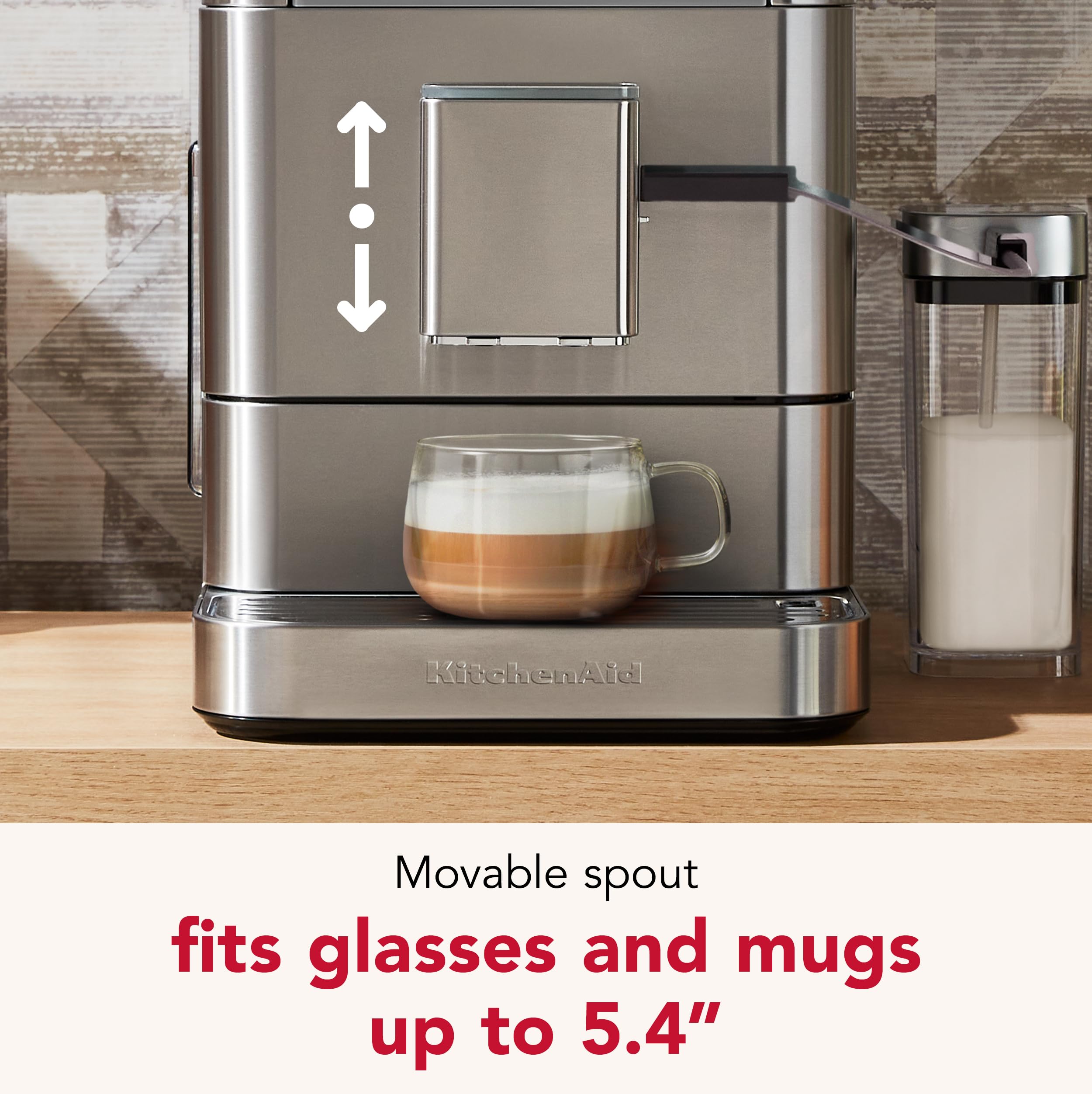 kitchenaid-fully-automatic-espresso-machine-kf8-with-milk-attachment-plant-based image 7